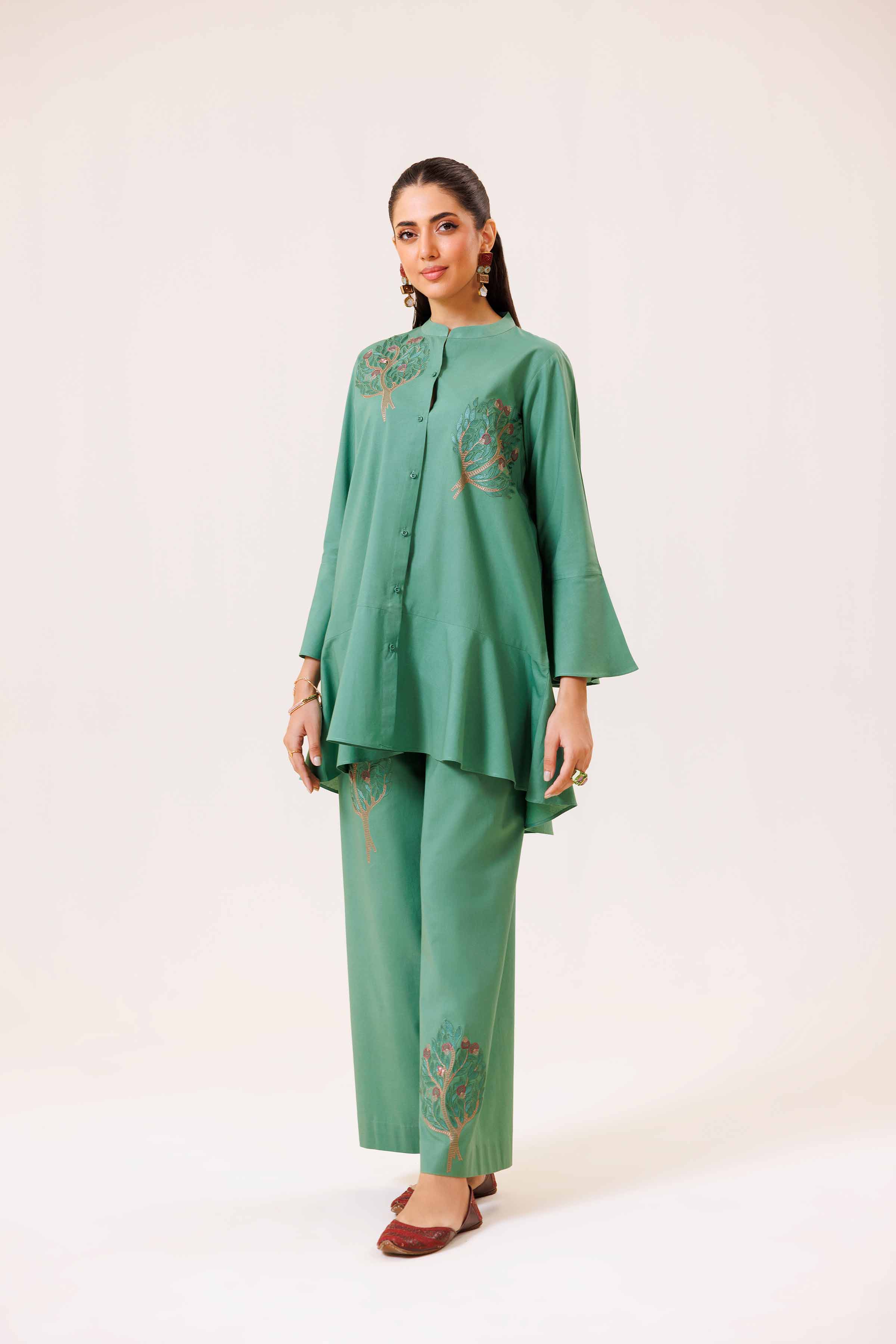 2 Piece - Embroidered Suit - KFS24-98