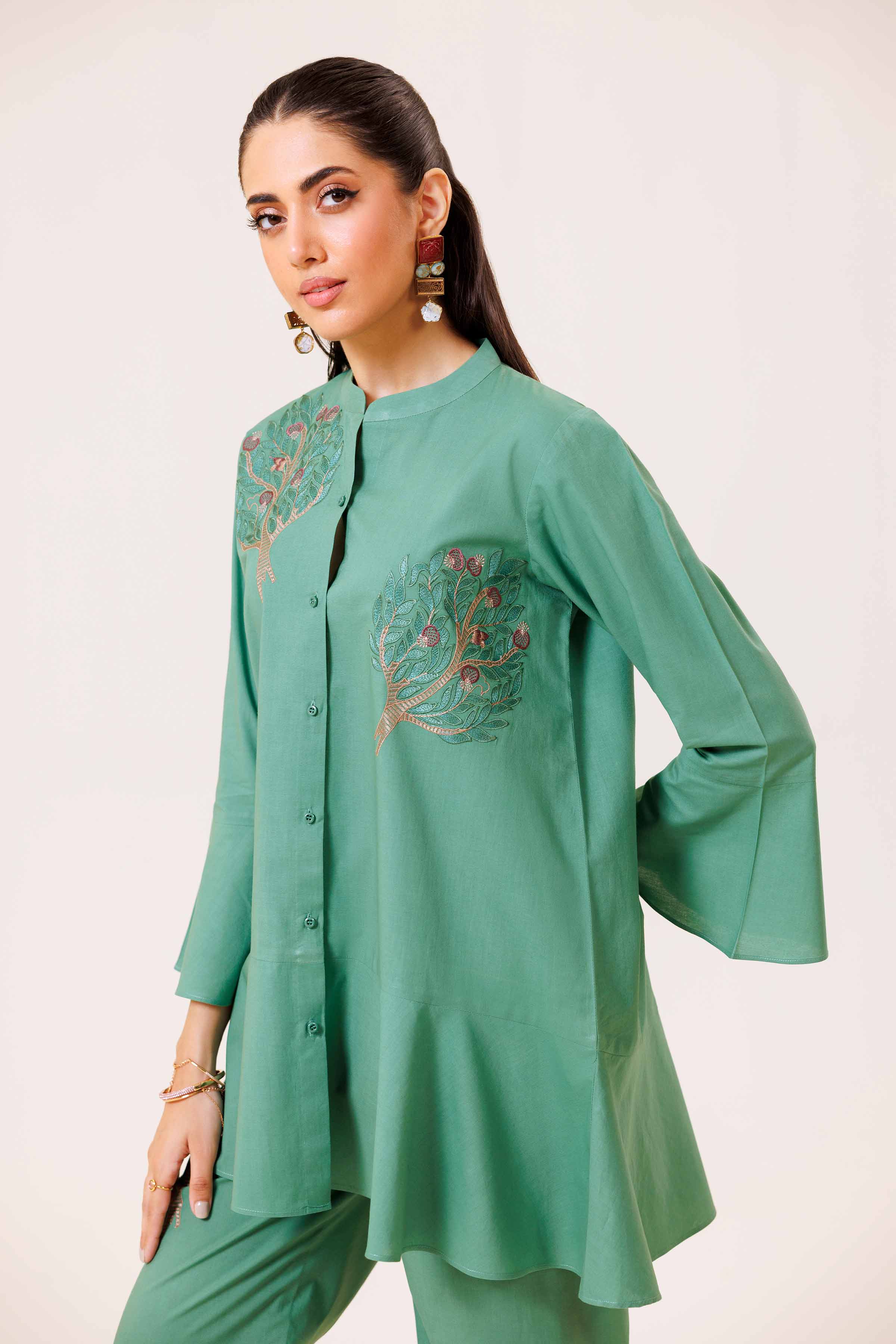 2 Piece - Embroidered Suit - KFS24-98