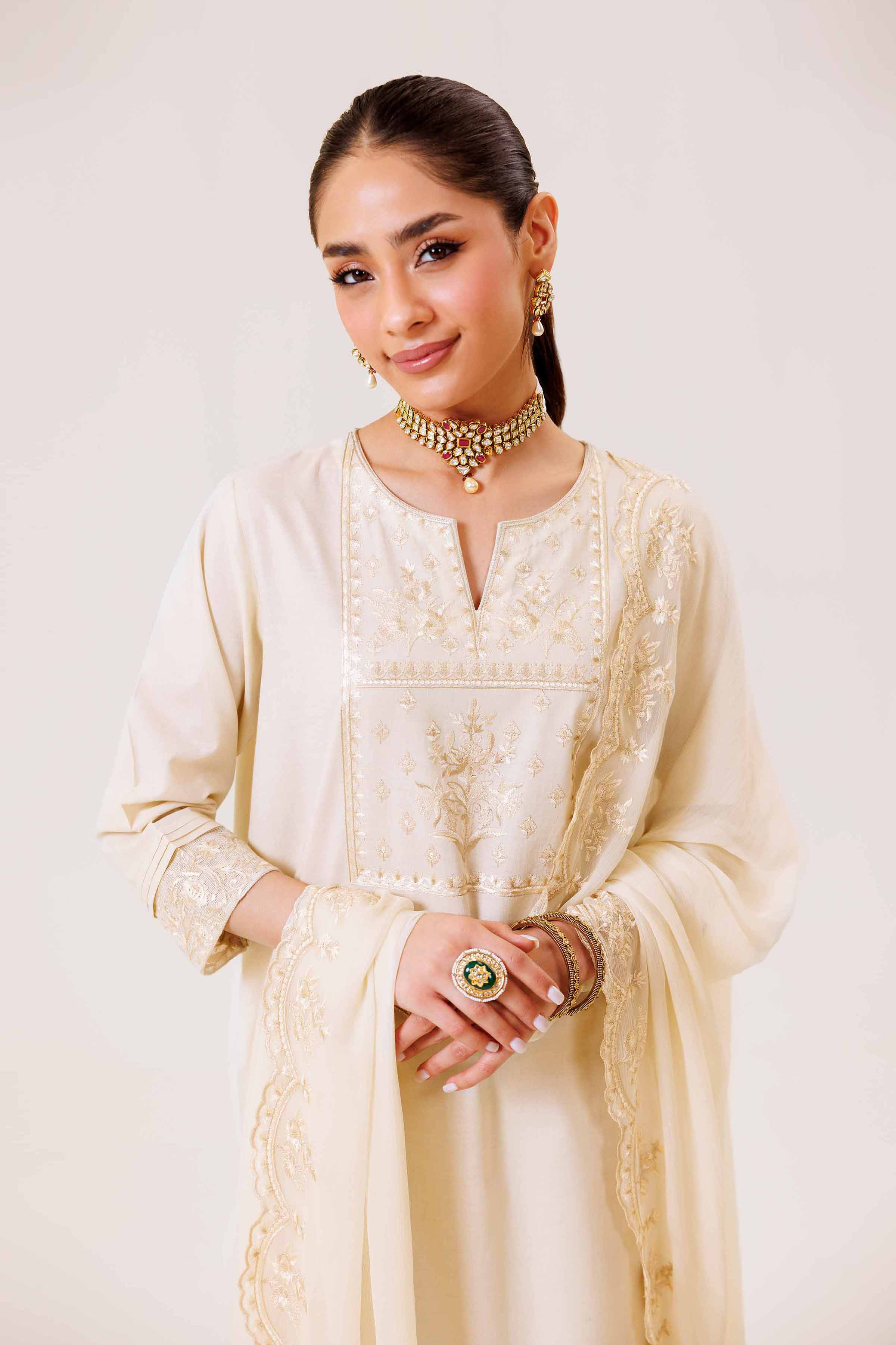3 Piece - Embroidered Suit - KFS24-99