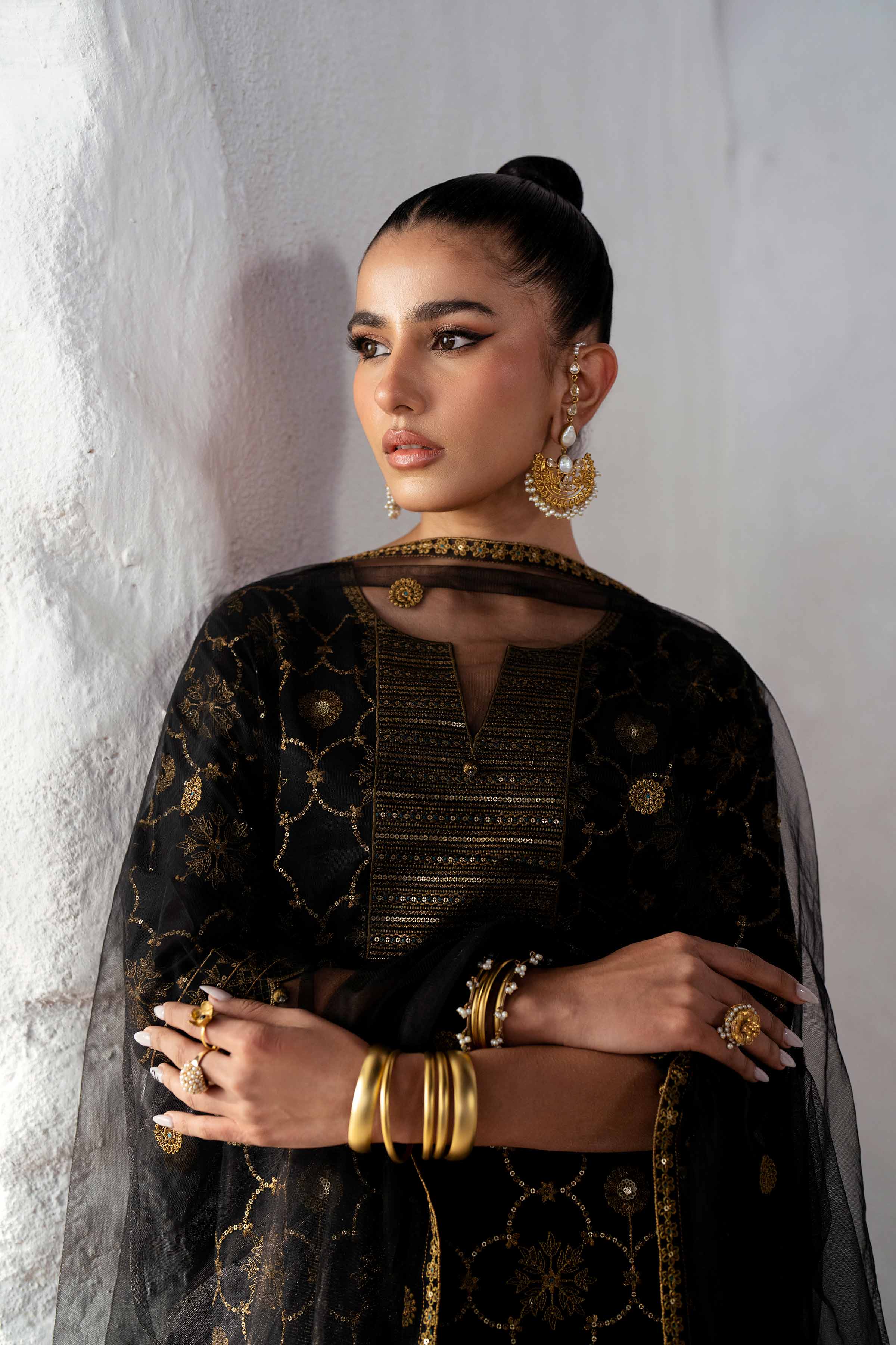 3 Piece - Embroidered Suit - KFS25-01