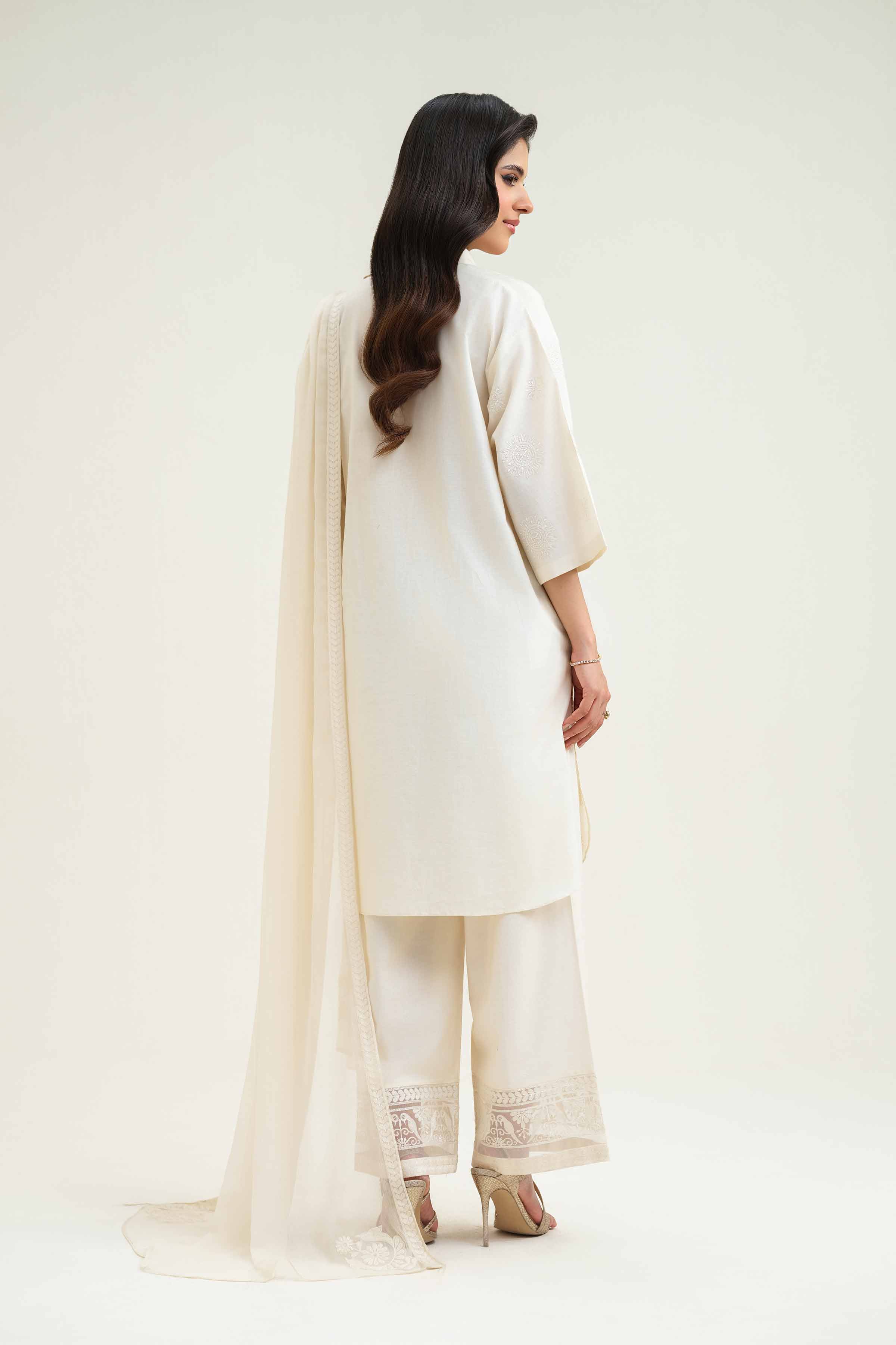 3 Piece - Embroidered Suit - KFS25-02