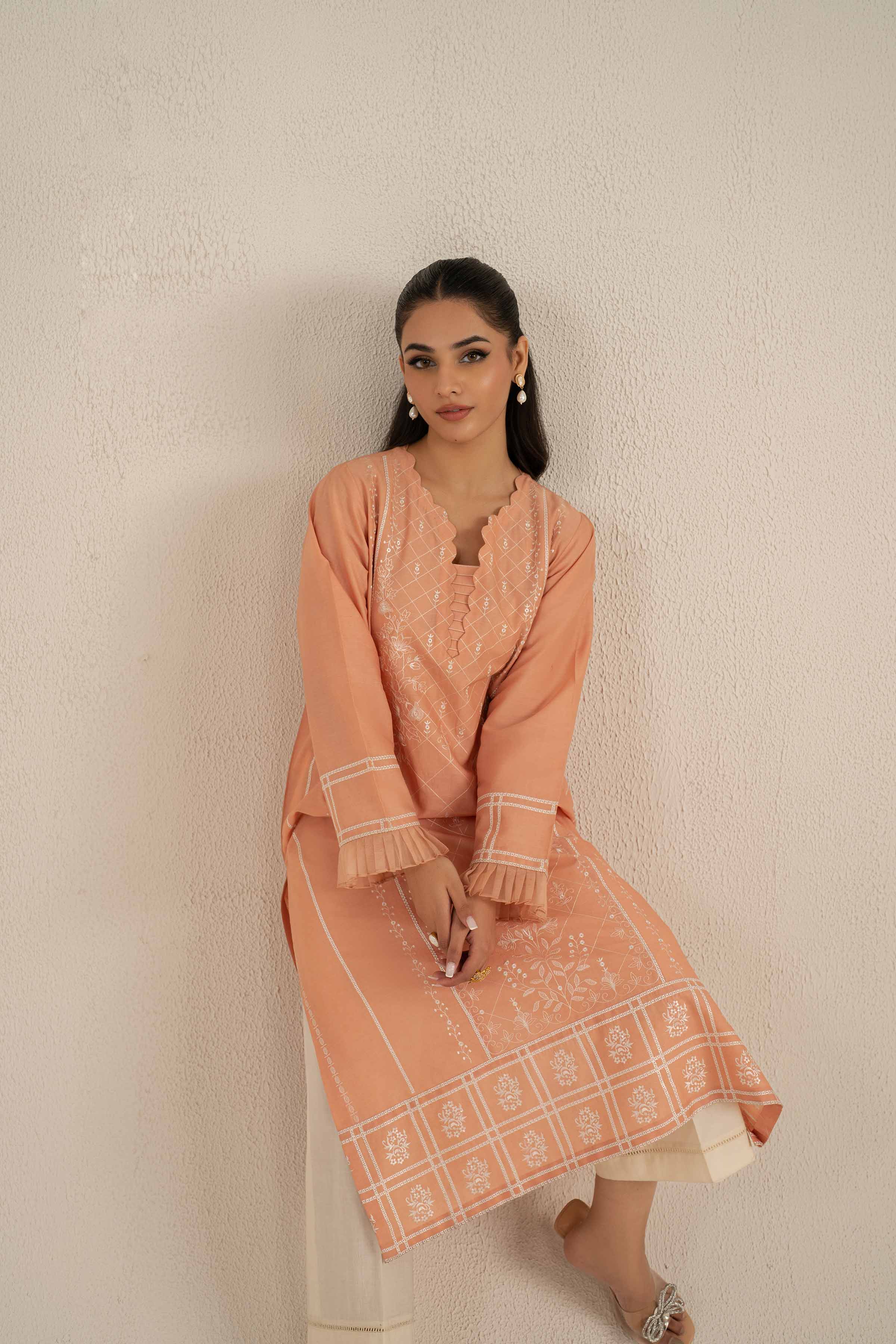 2 Piece - Embroidered Suit - KFS25-05