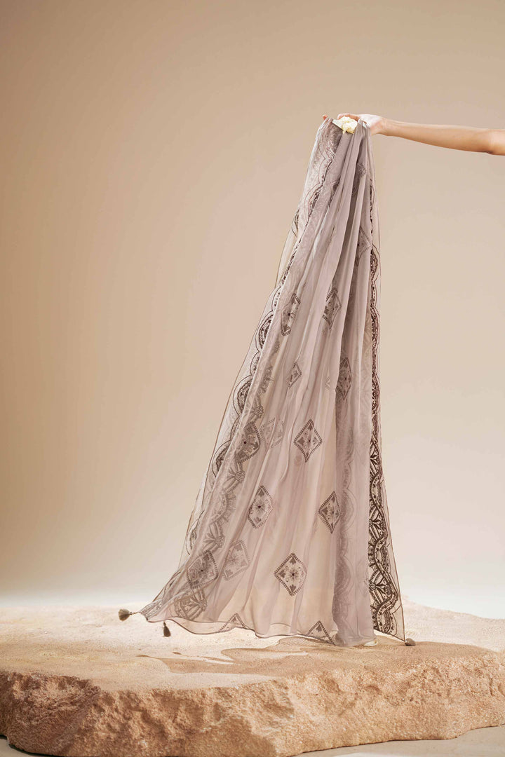1 Piece - Embroidered Dupatta - KFS25-101 - for Women - Pret Collection | Nishat | Shop Online