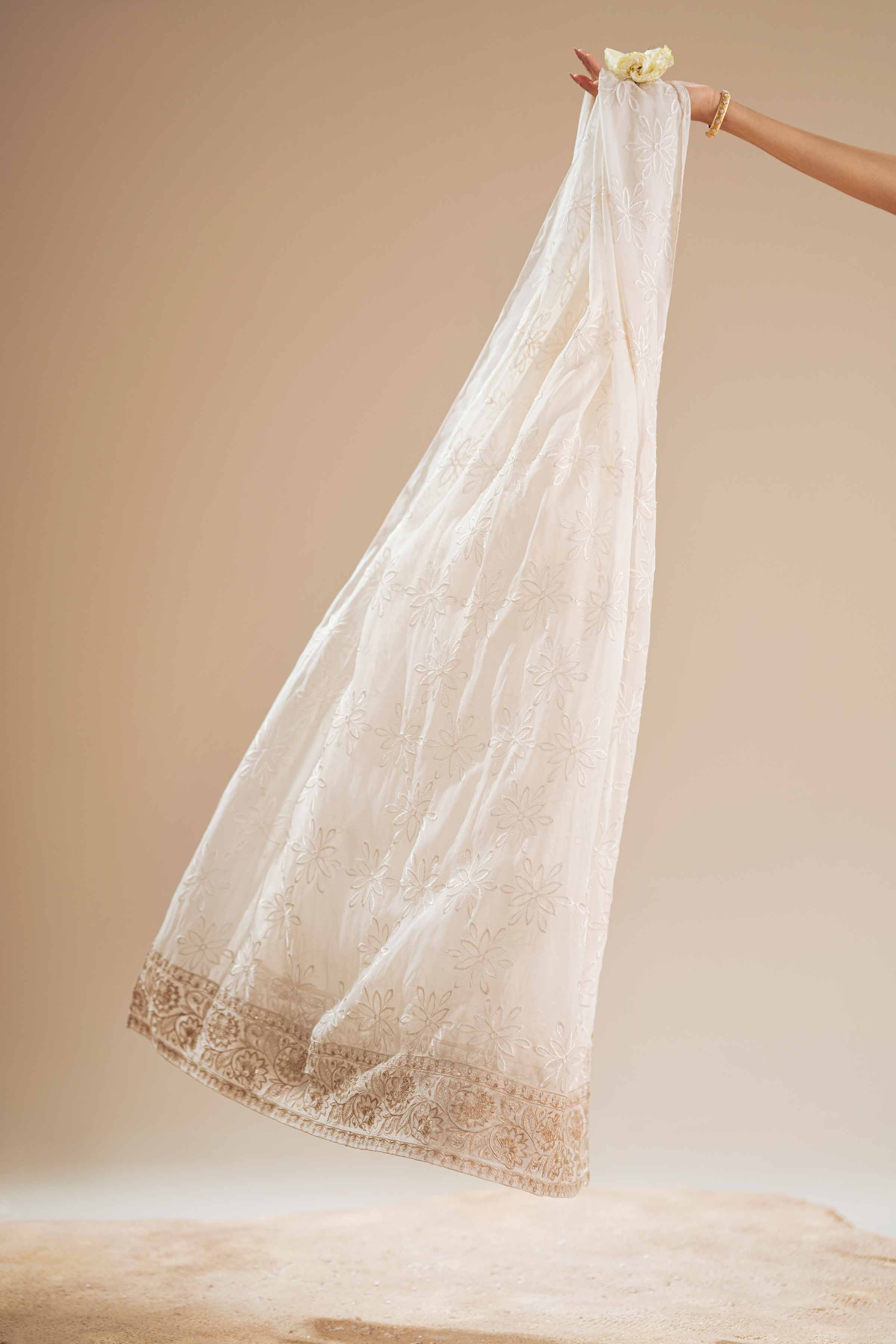 Embroidered Dupatta - KFS25-104