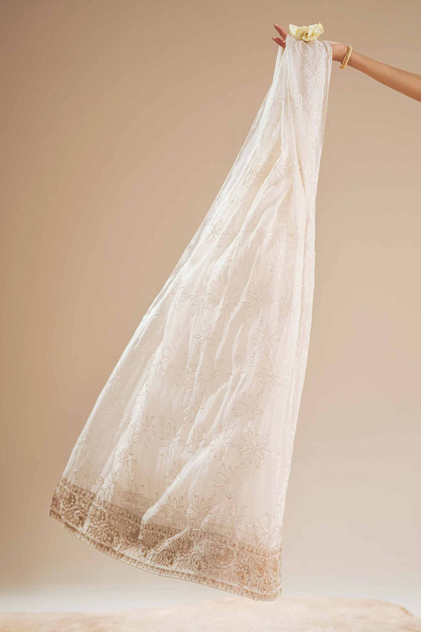 Embroidered Dupatta - KFS25-104