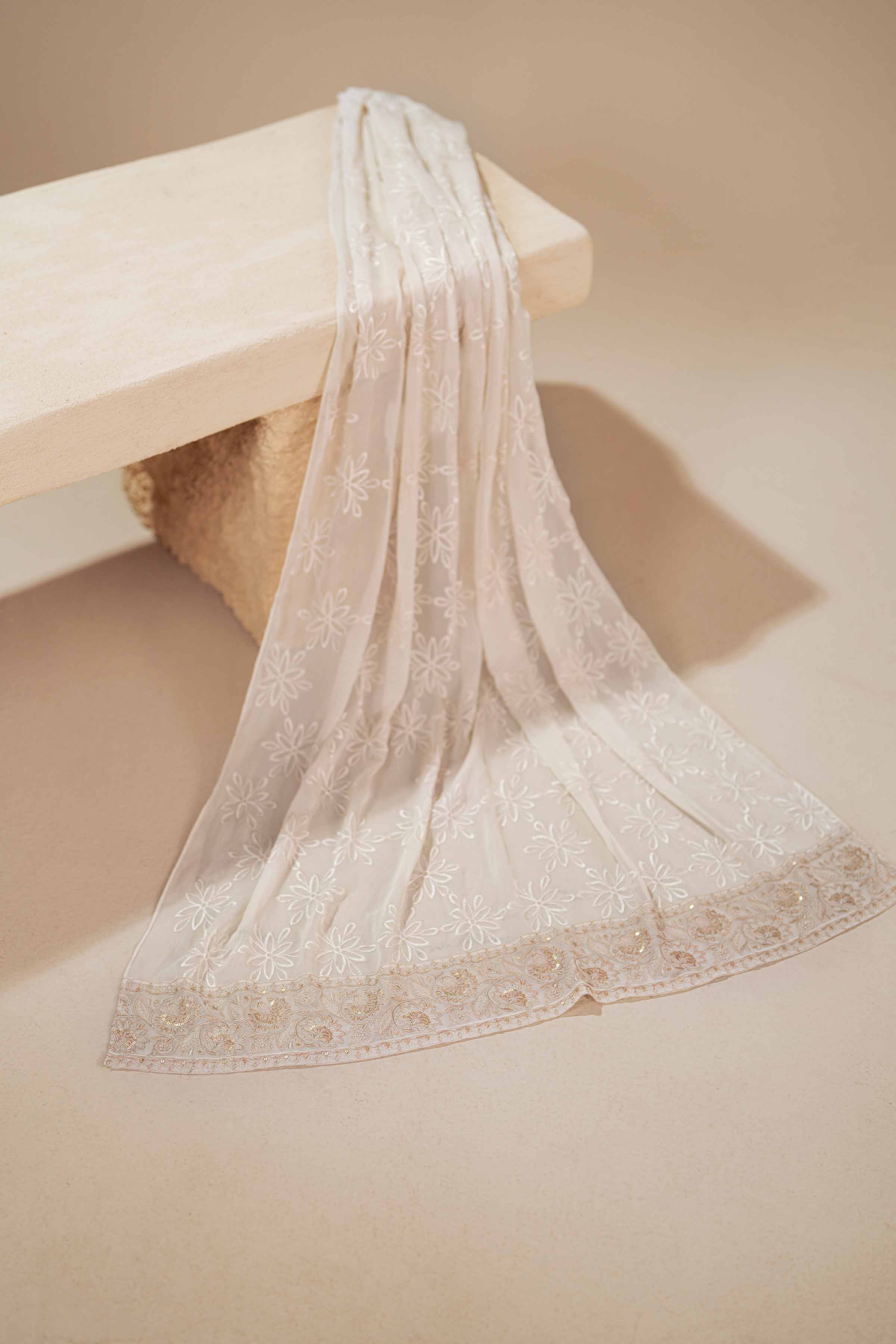 Embroidered Dupatta - KFS25-104