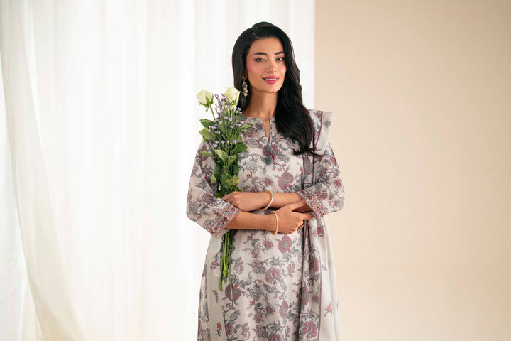 3 Piece - Printed Embroidered Suit - KFS25-115 - for Women - Pret Collection | Nishat | Shop Online