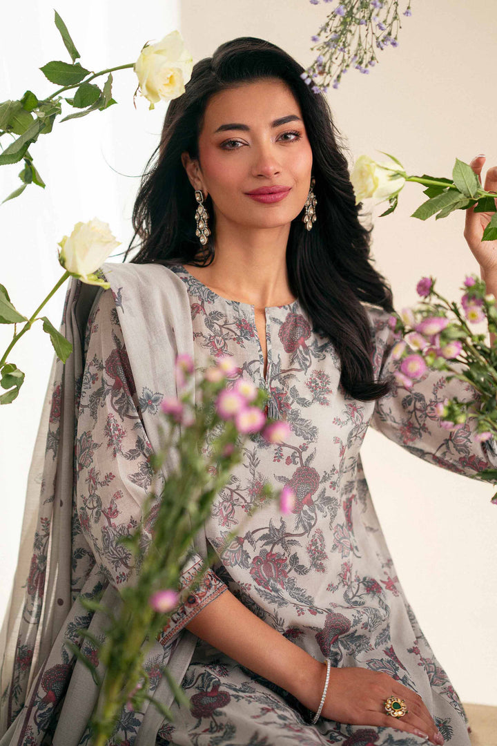 3 Piece - Printed Embroidered Suit - KFS25-115 - for Women - Pret Collection | Nishat | Shop Online