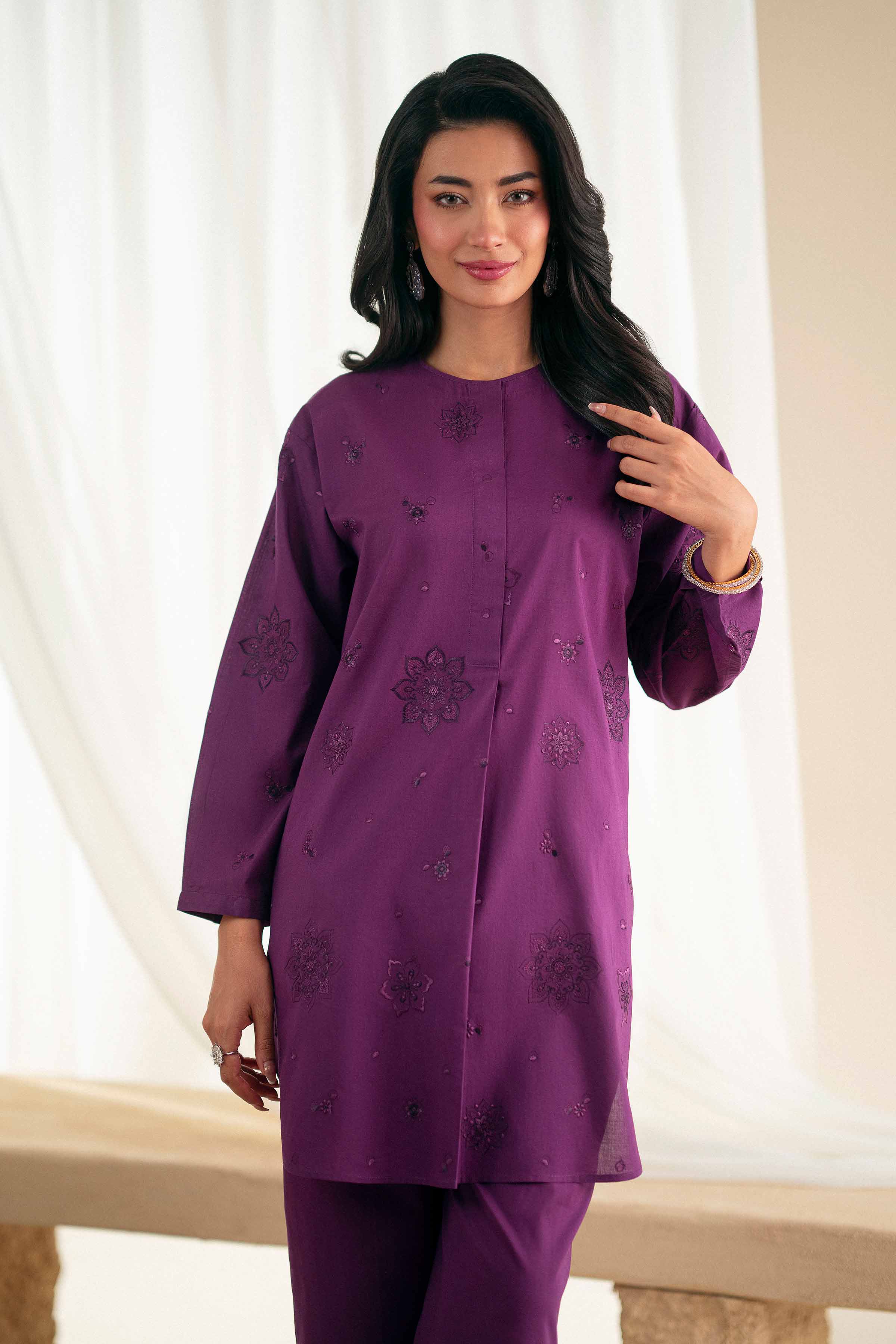 2 Piece - Printed Embroidered Suit - KFS25-119 - for Women - Pret Collection | Nishat | Shop Online