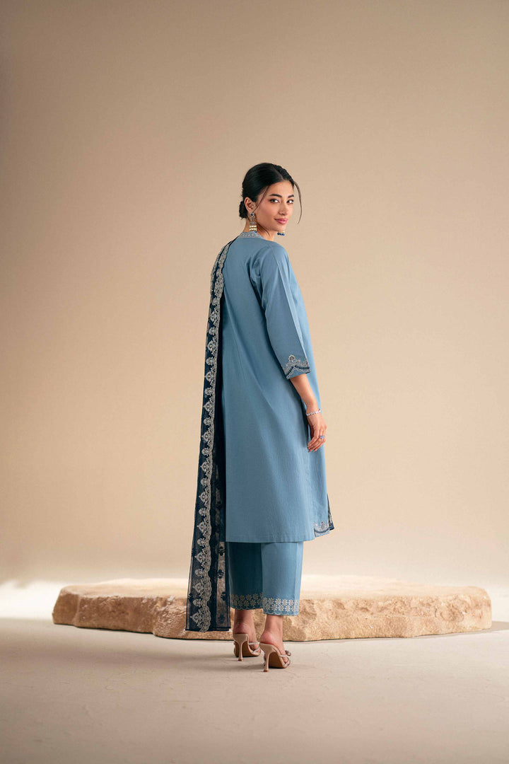 3 Piece - Embroidered Suit - KFS25-122 - for Women - Pret Collection | Nishat | Shop Online