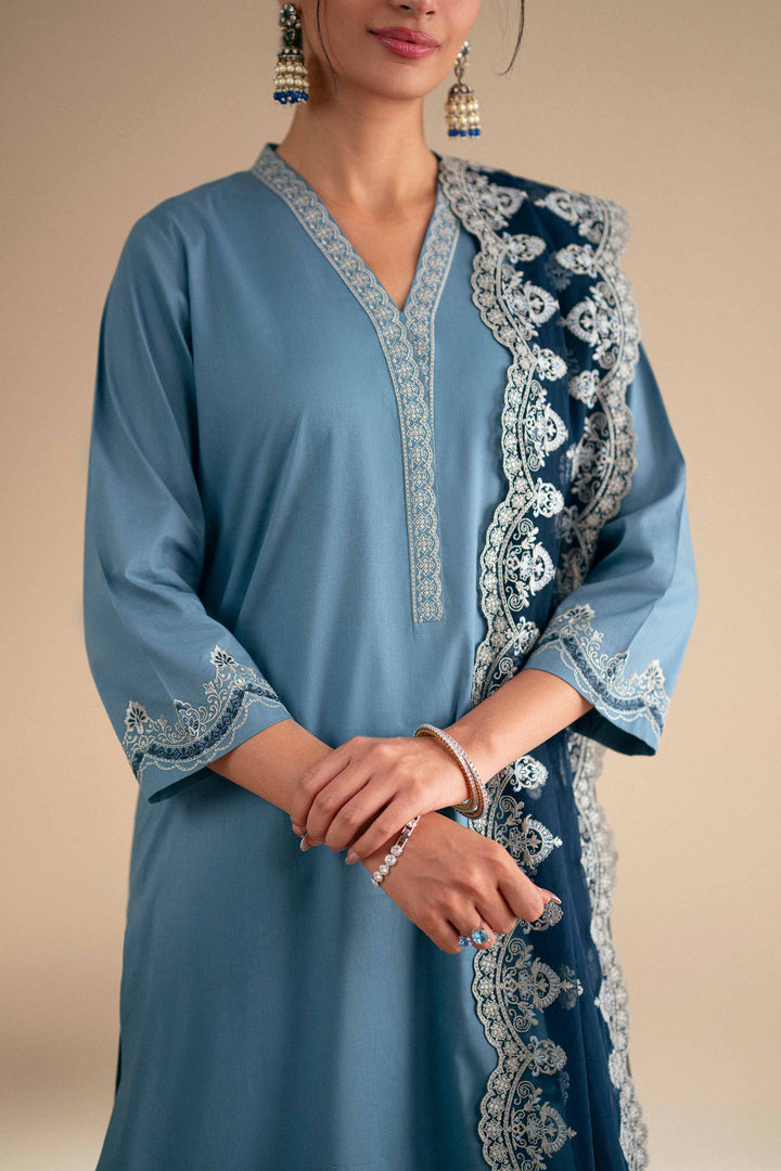 3 Piece - Embroidered Suit - KFS25-122 - for Women - Pret Collection | Nishat | Shop Online
