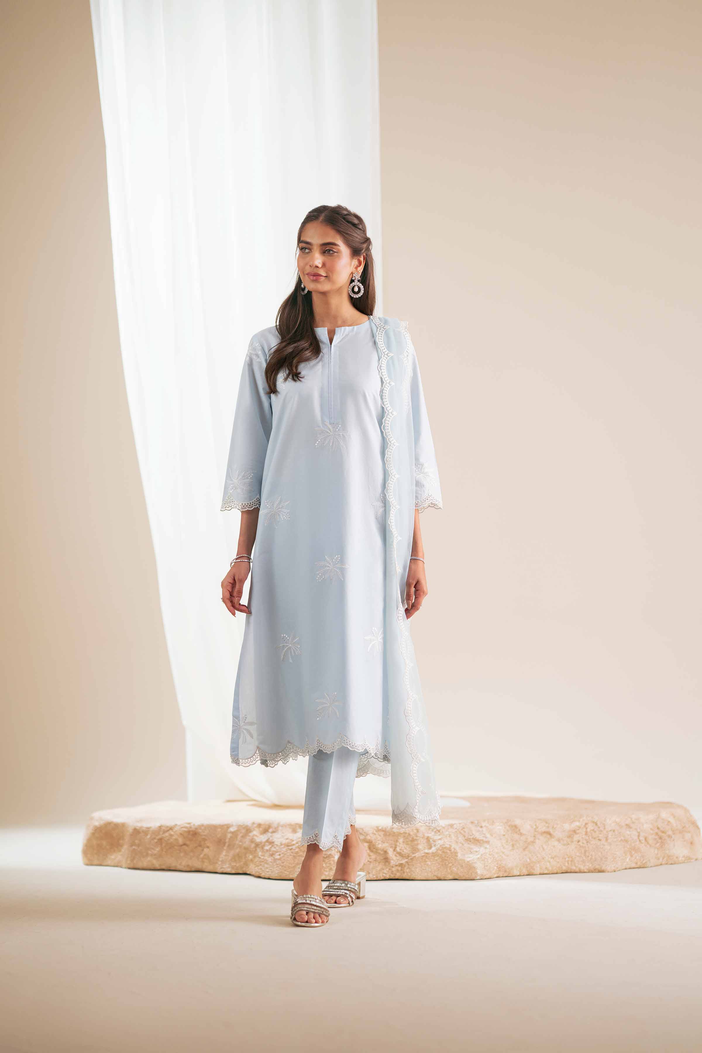 3 Piece - Embroidered Suit - KFS25-125 - for Women - Pret Collection | Nishat | Shop Online