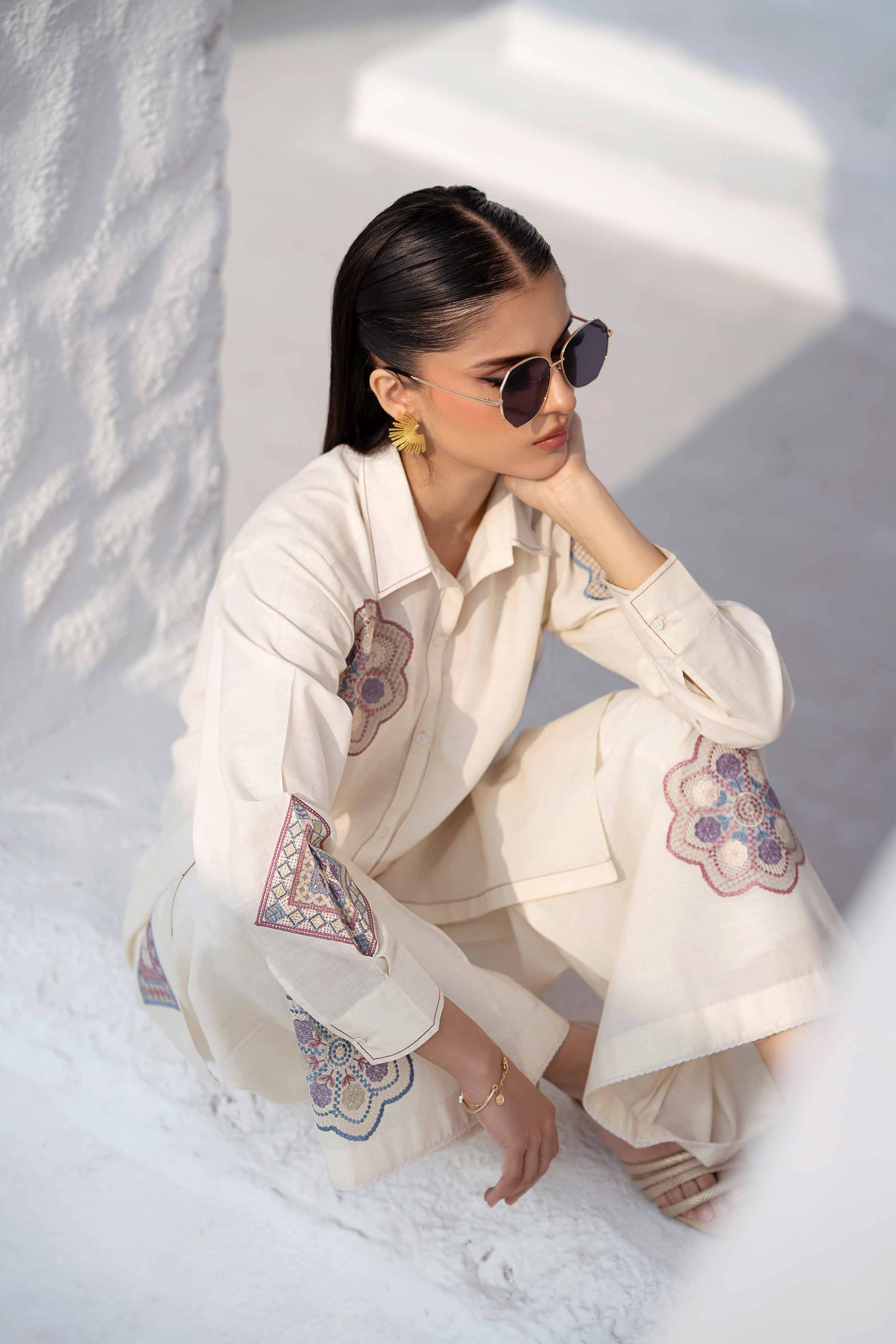 2 Piece - Embroidered Suit - KFS25-14