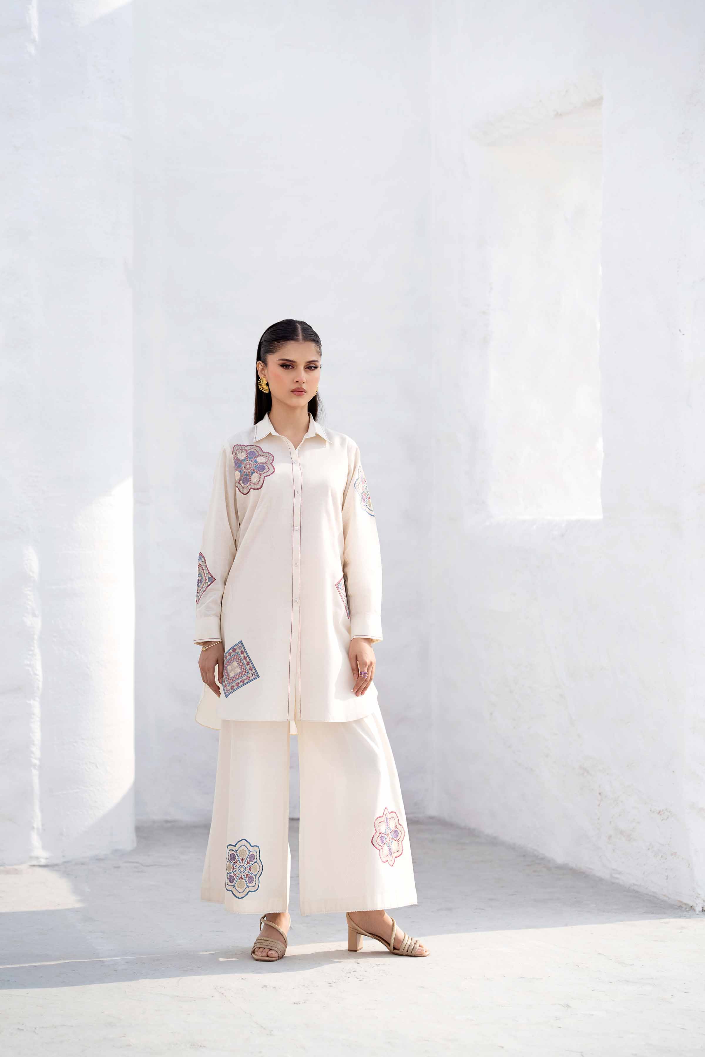 2 Piece - Embroidered Suit - KFS25-14