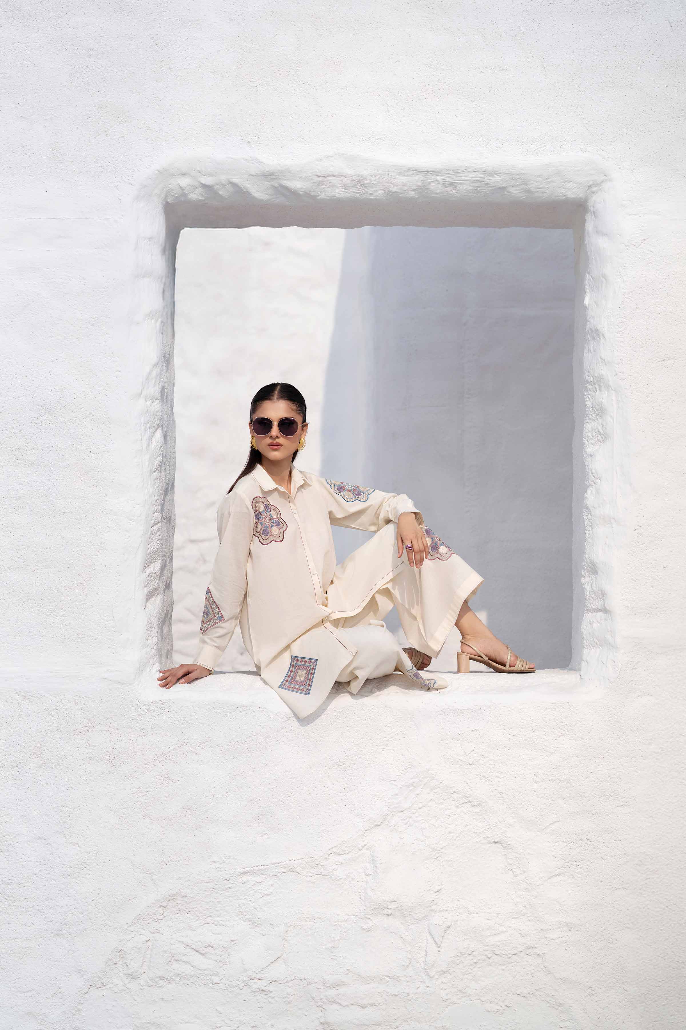 2 Piece - Embroidered Suit - KFS25-14