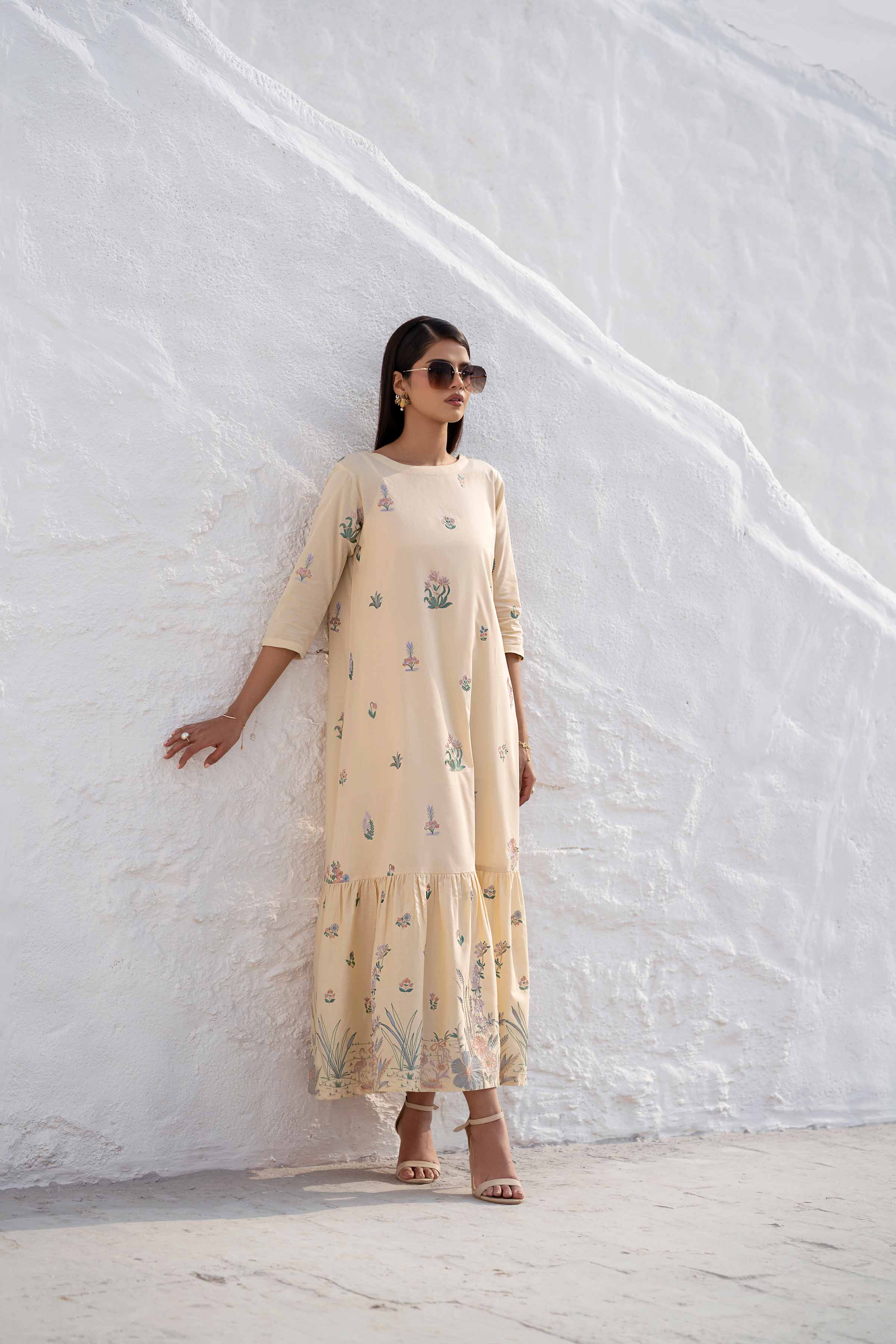 Embroidered Dress - KFS25-17