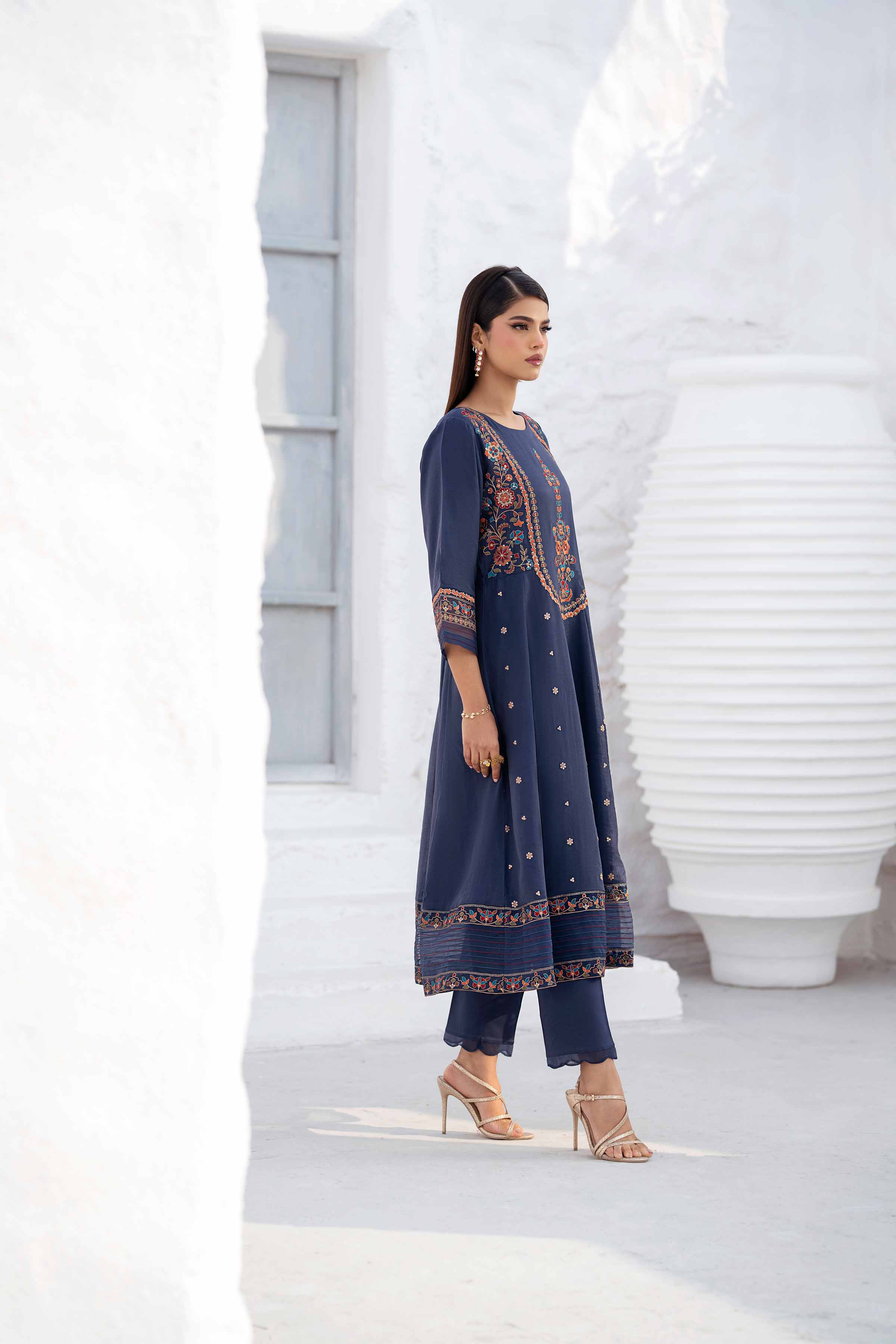 2 Piece - Embroidered Suit - KFS25-18