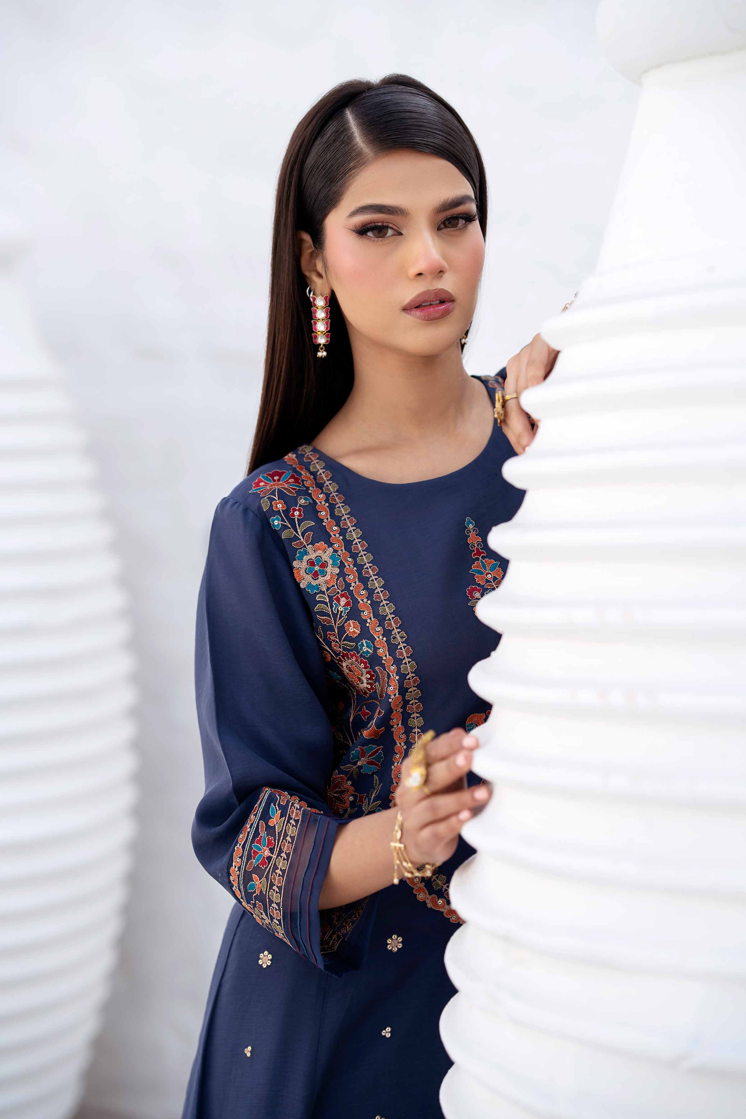 2 Piece - Embroidered Suit - KFS25-18