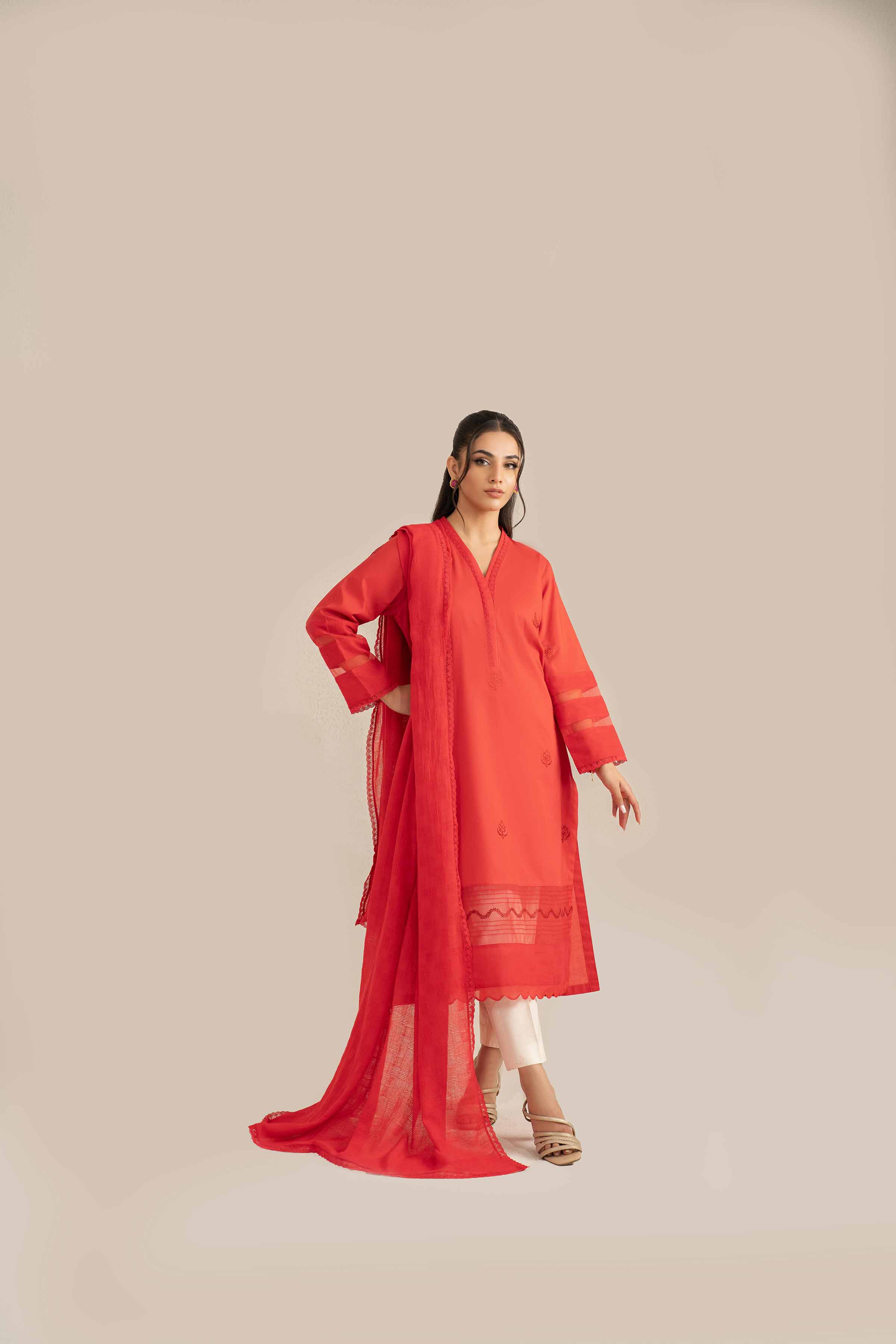 2 Piece - Embroidered Suit - KFS25-19
