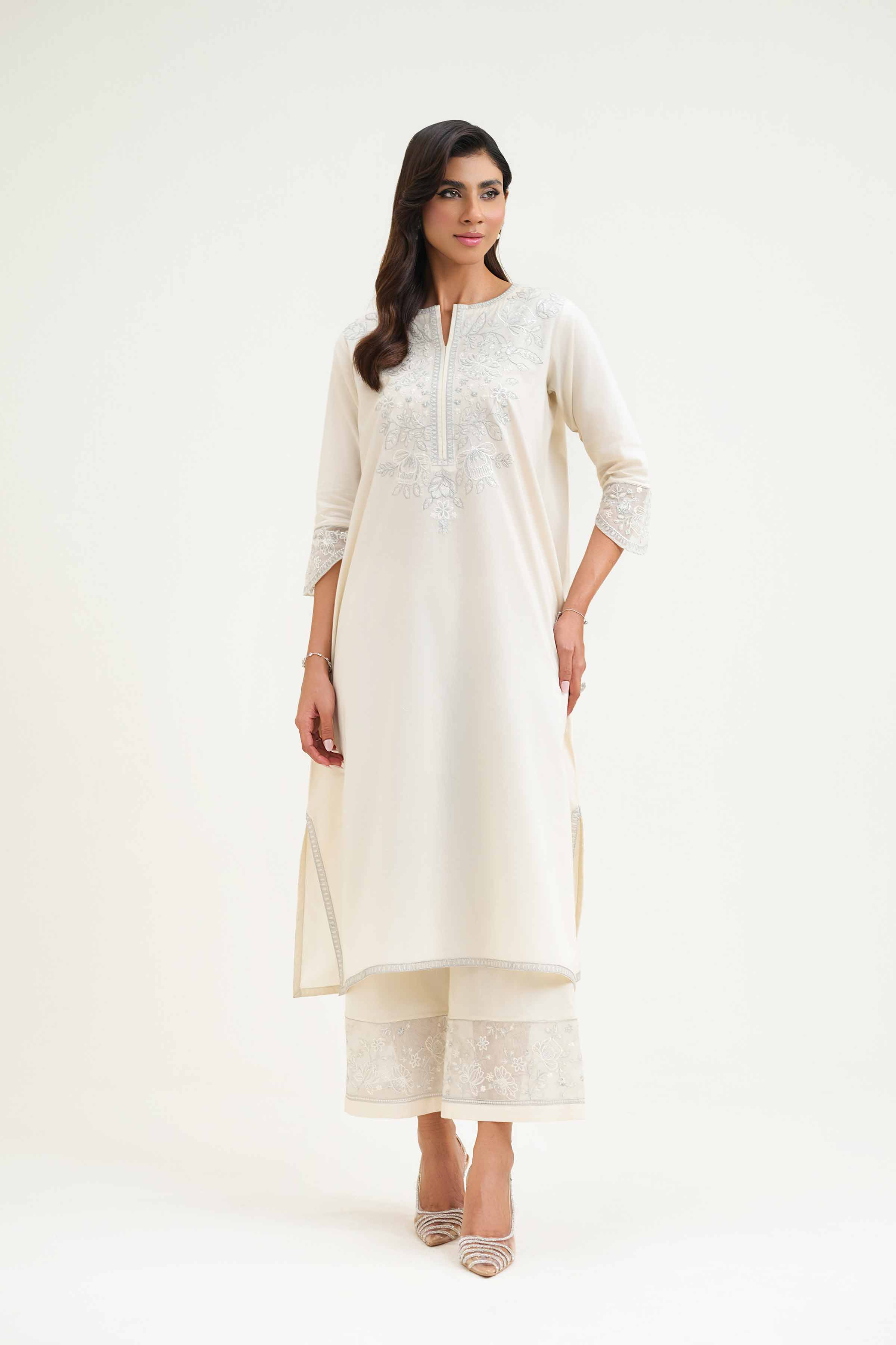 2 Piece - Embroidered Suit - KFS25-22