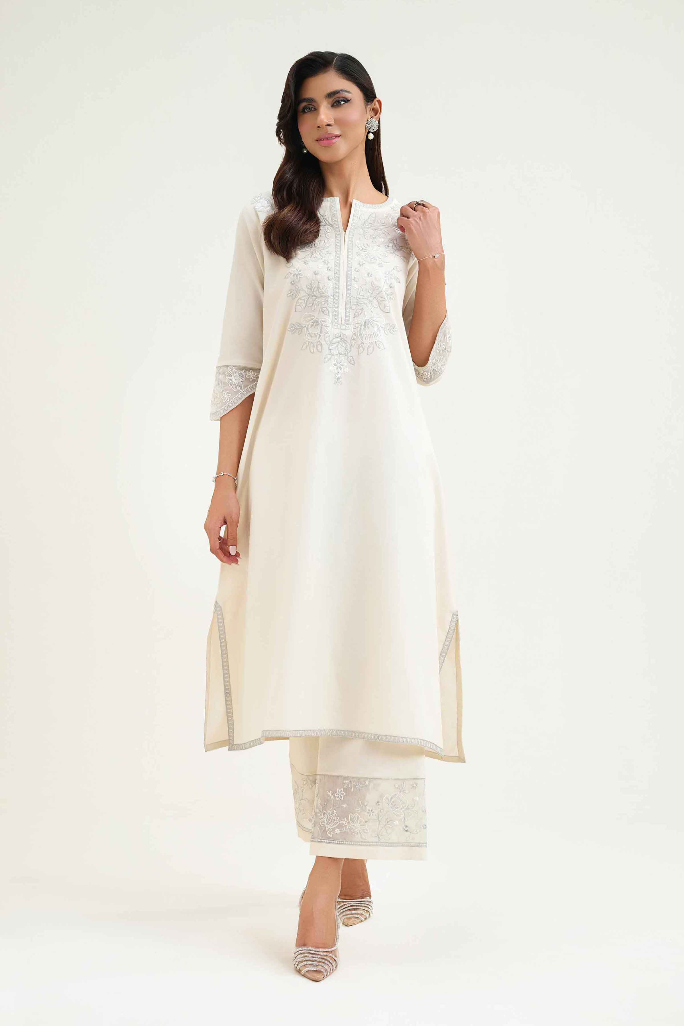 2 Piece - Embroidered Suit - KFS25-22