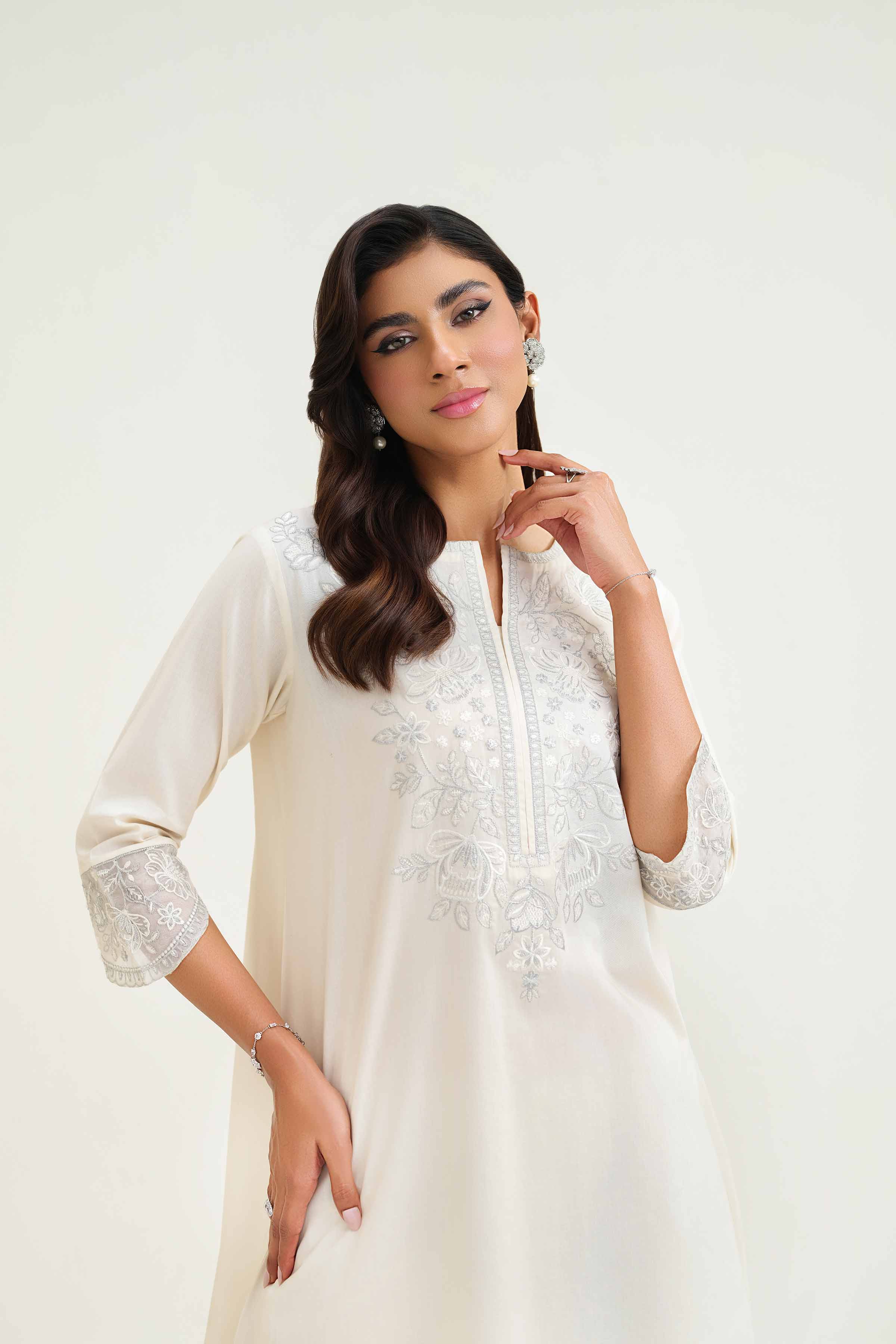 2 Piece - Embroidered Suit - KFS25-22