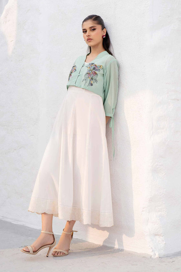 2 Piece - Embroidered Suit - KFS25-24