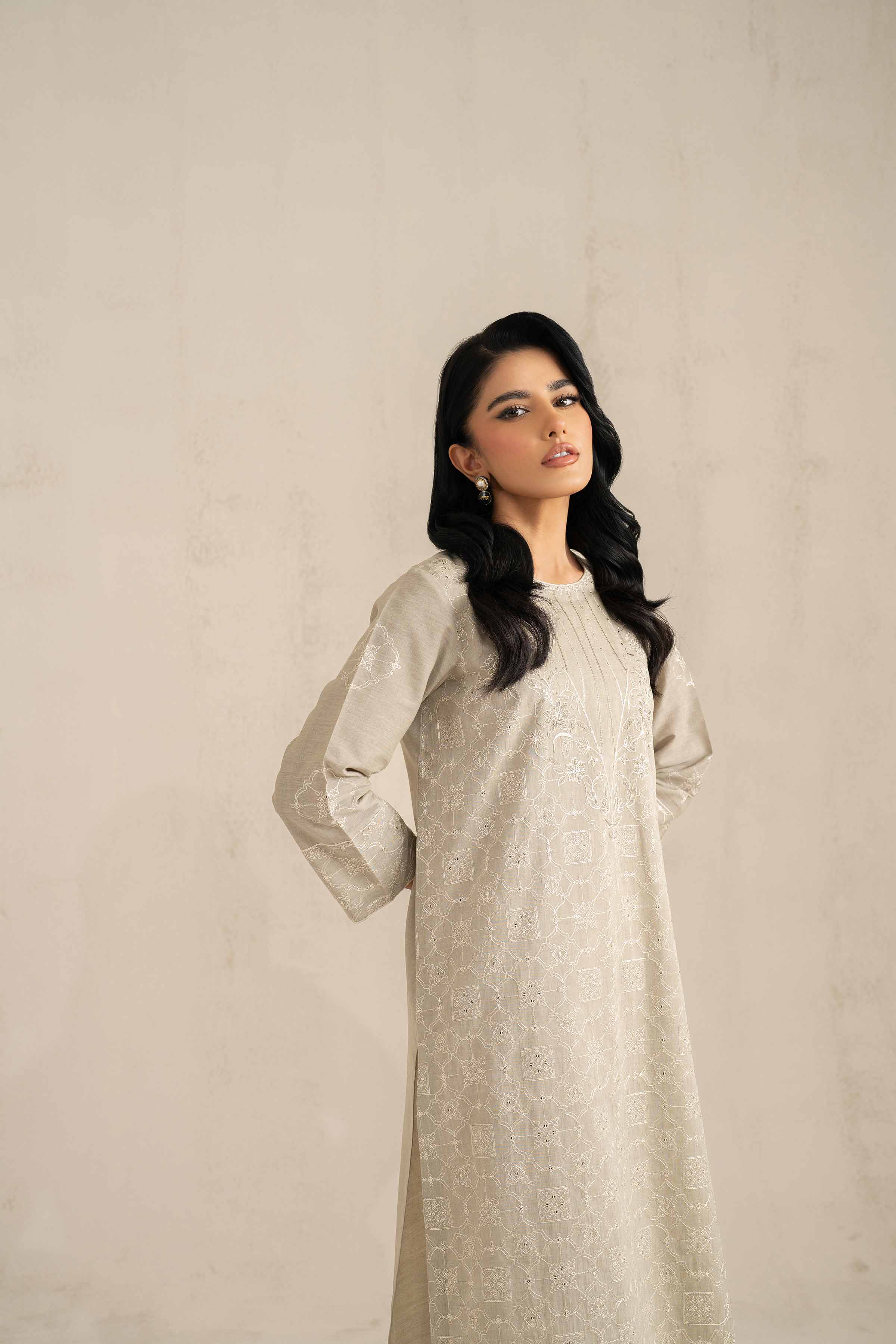 2 Piece - Embroidered Suit - KFS25-30