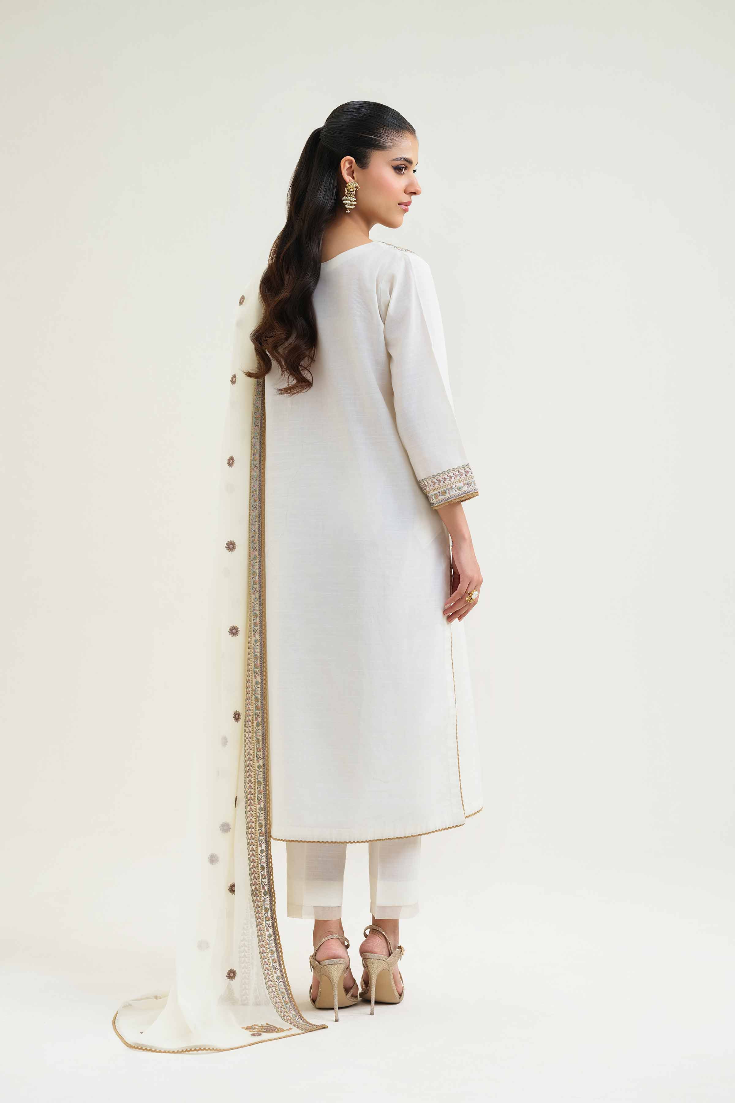 3 Piece - Embroidered Suit - KFS25-31