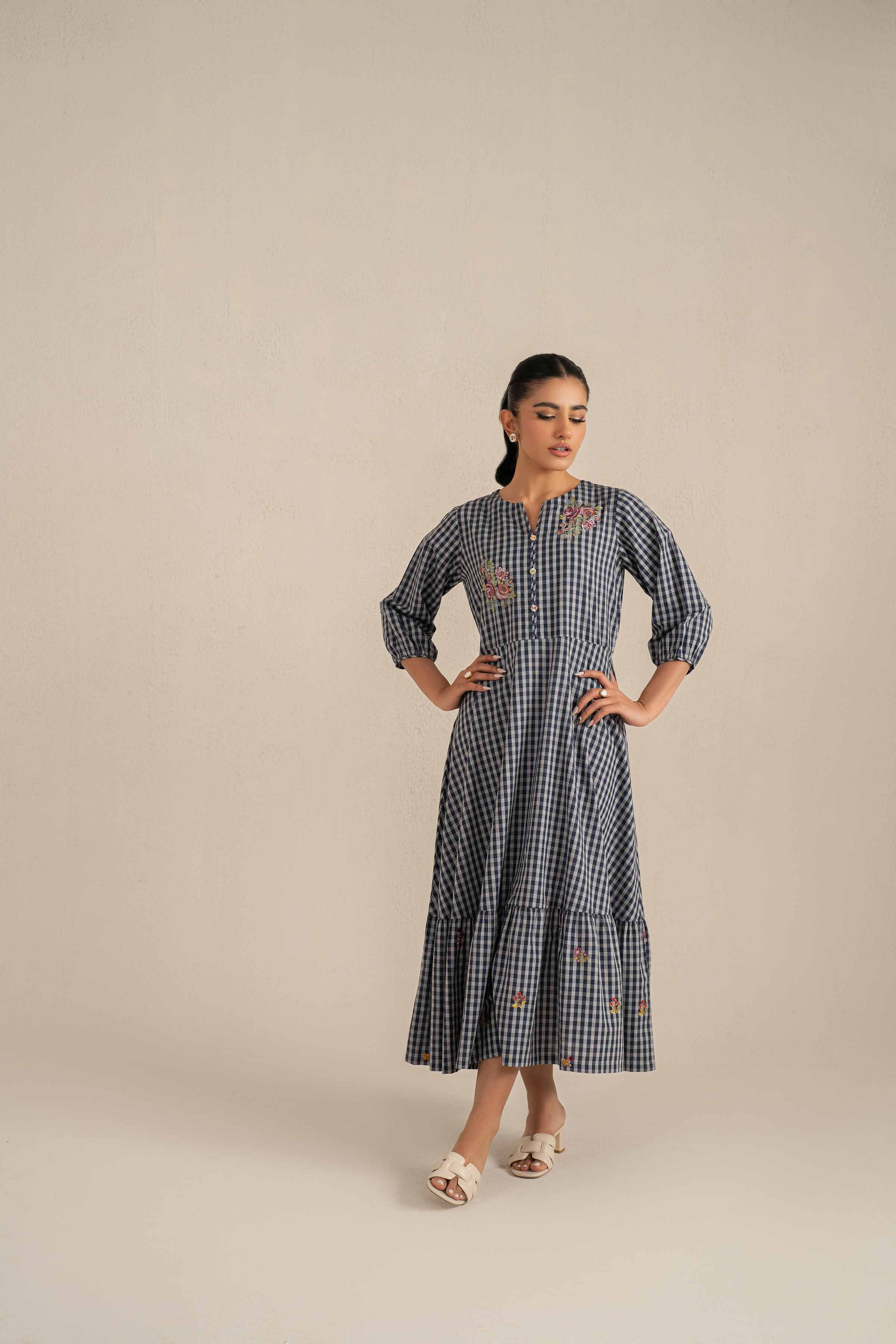 Embroidered Dress - KFS25-33