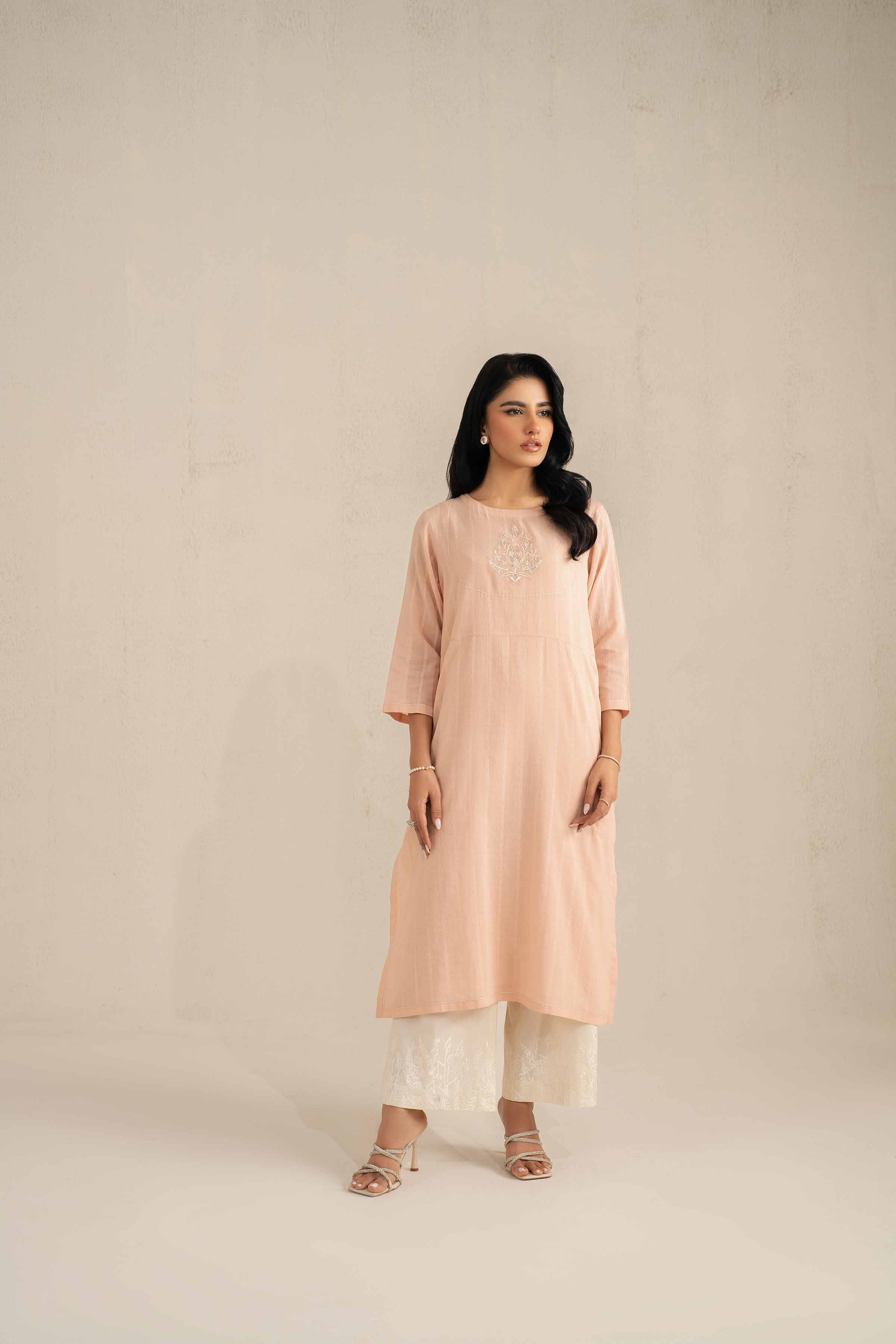 2 Piece - Embroidered Suit - KFS25-36