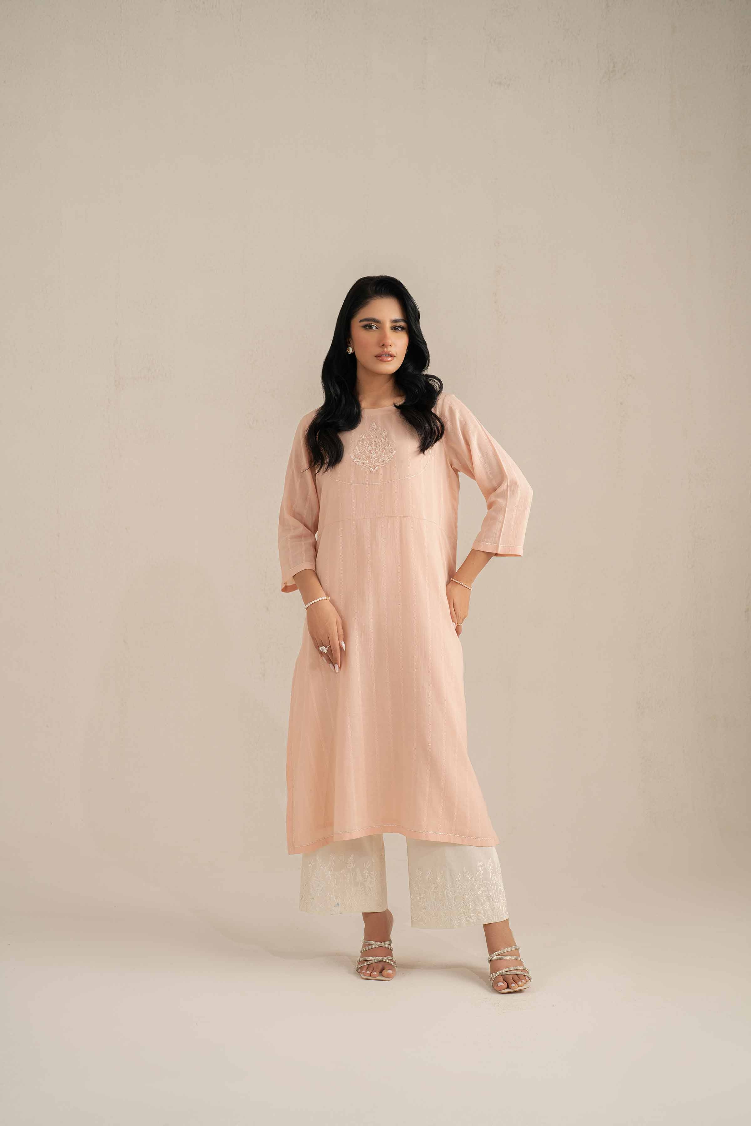 2 Piece - Embroidered Suit - KFS25-36