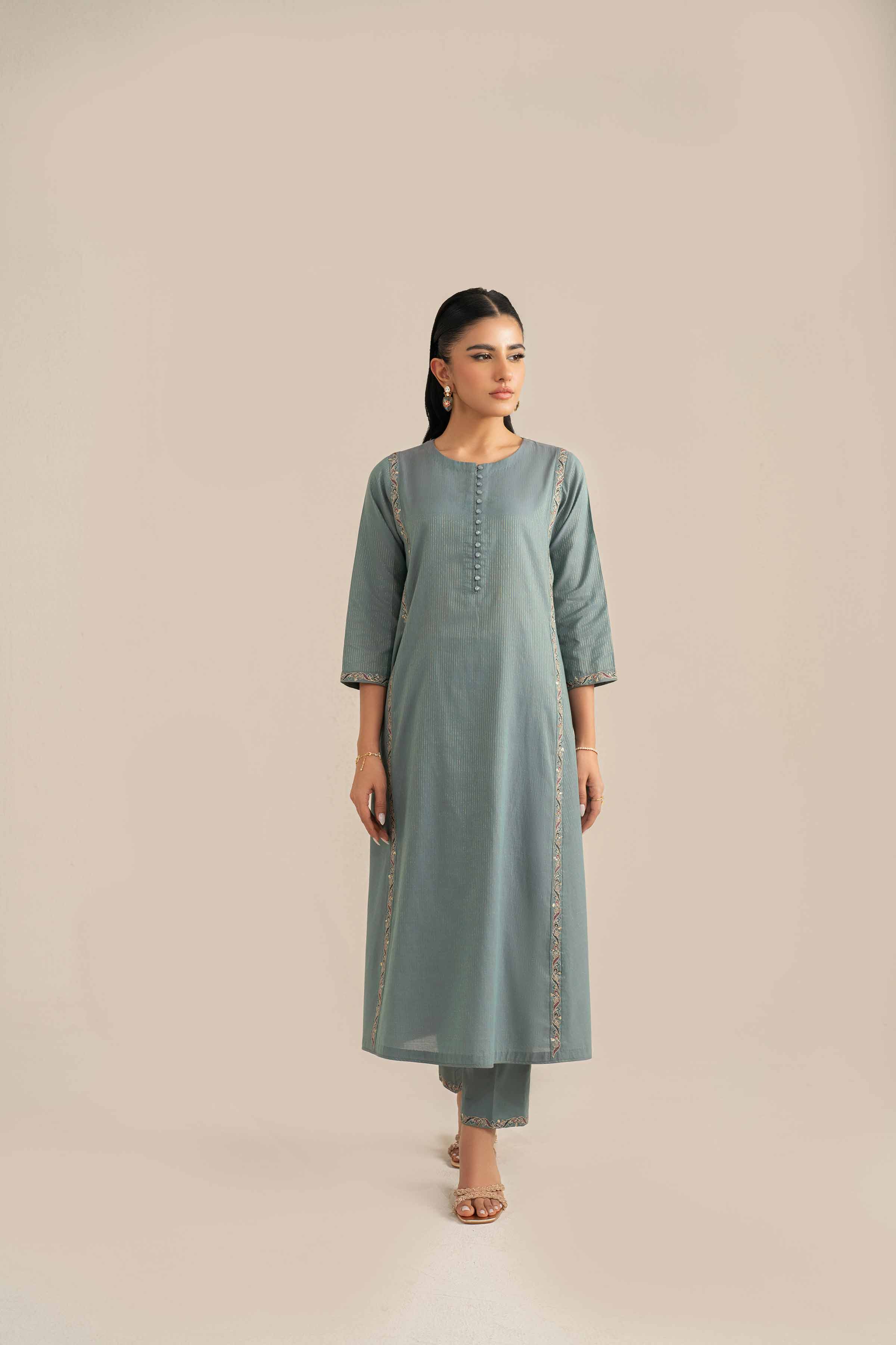 2 Piece - Embroidered Suit - KFS25-43