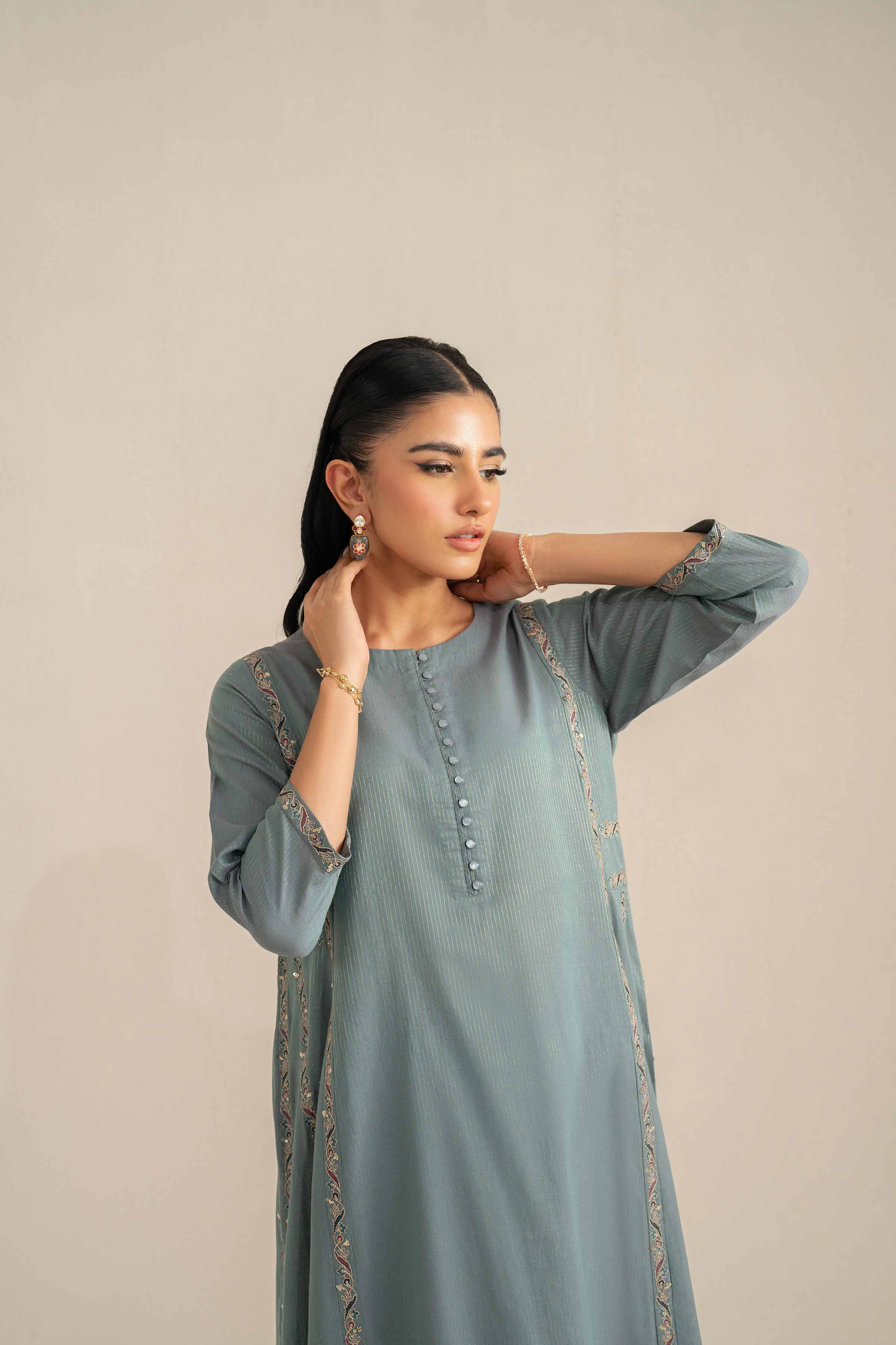2 Piece - Embroidered Suit - KFS25-43