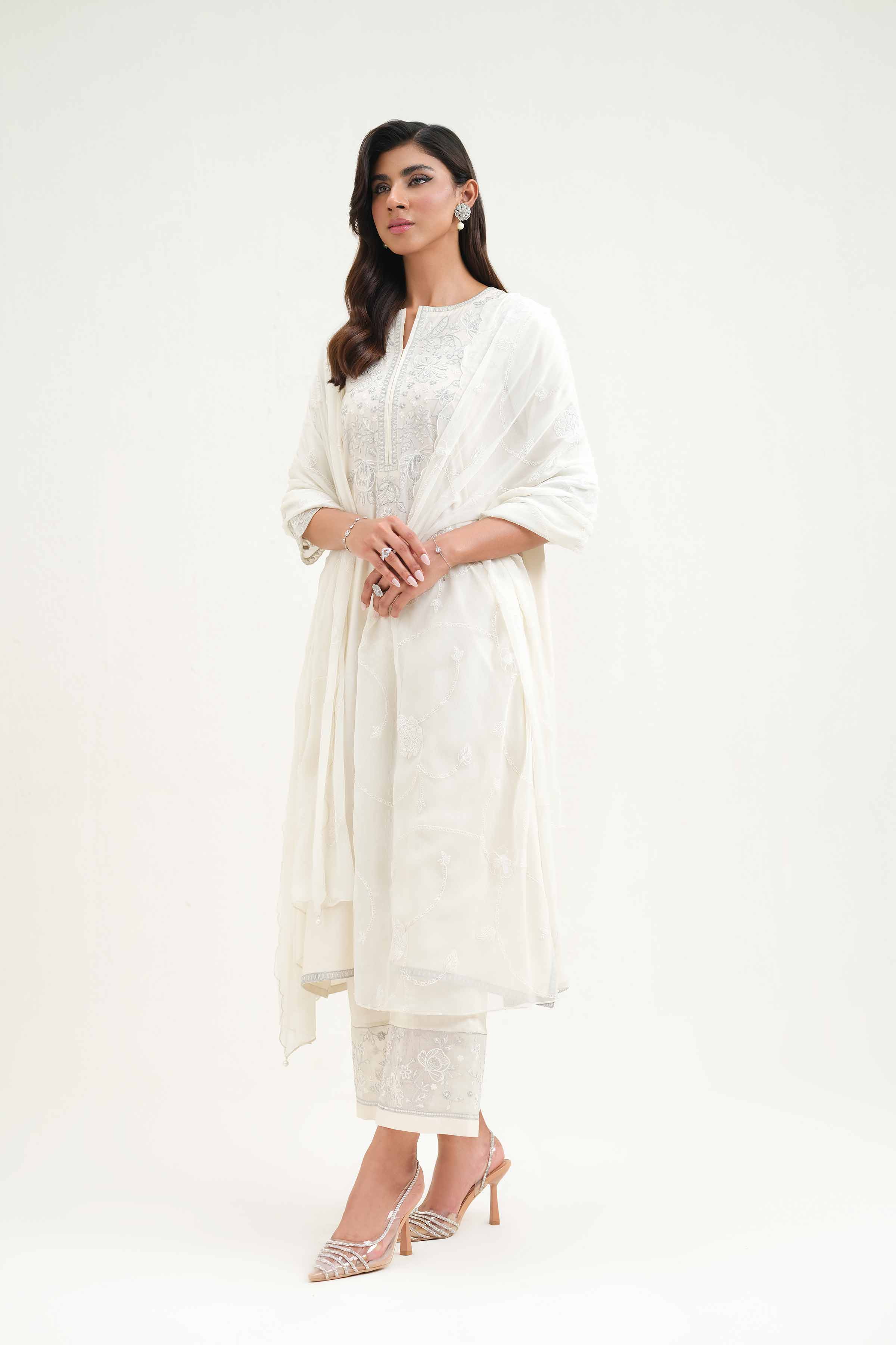 Embroidered Dupatta - KFS25-51