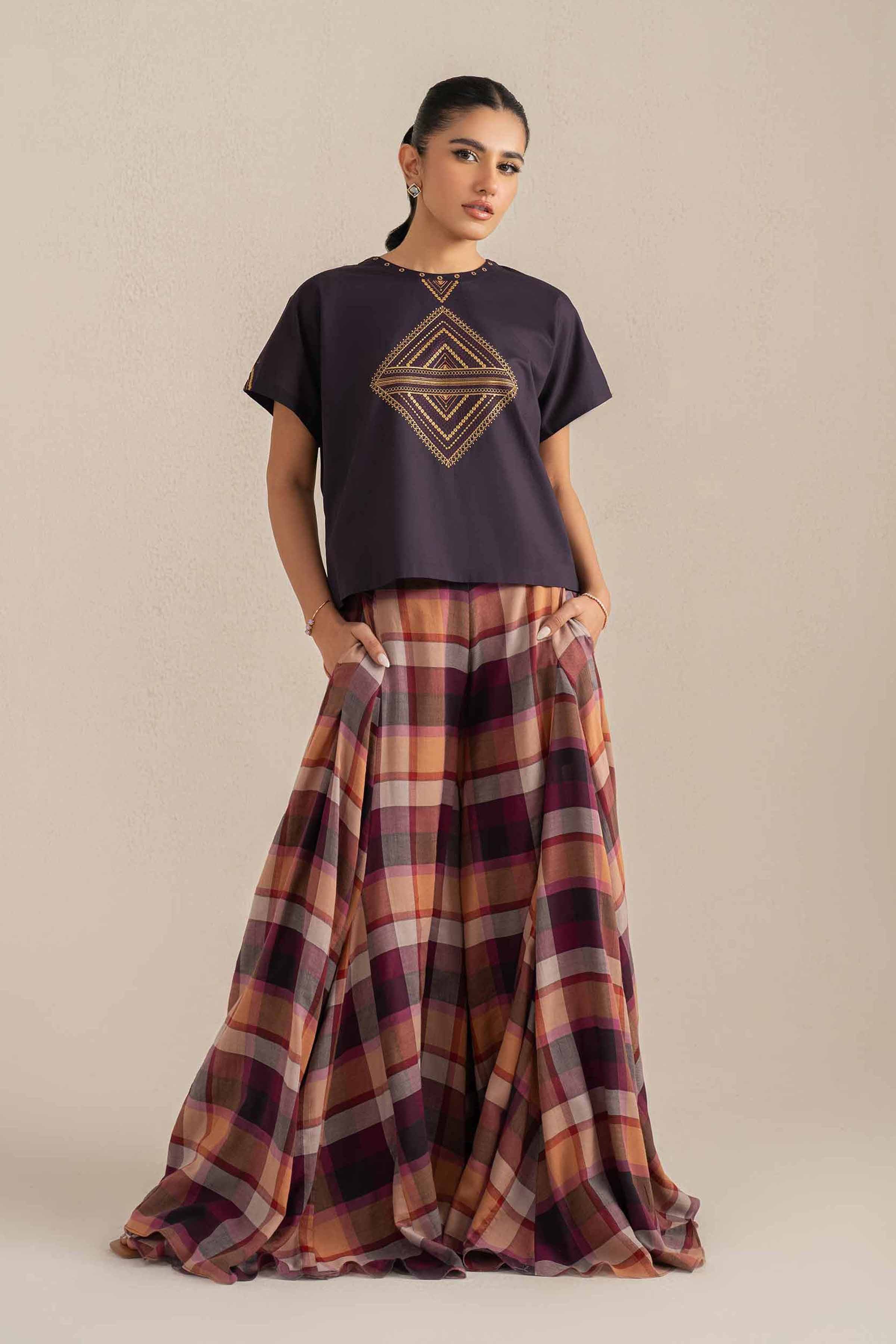 2 Piece - Embroidered Suit - KFS25-63