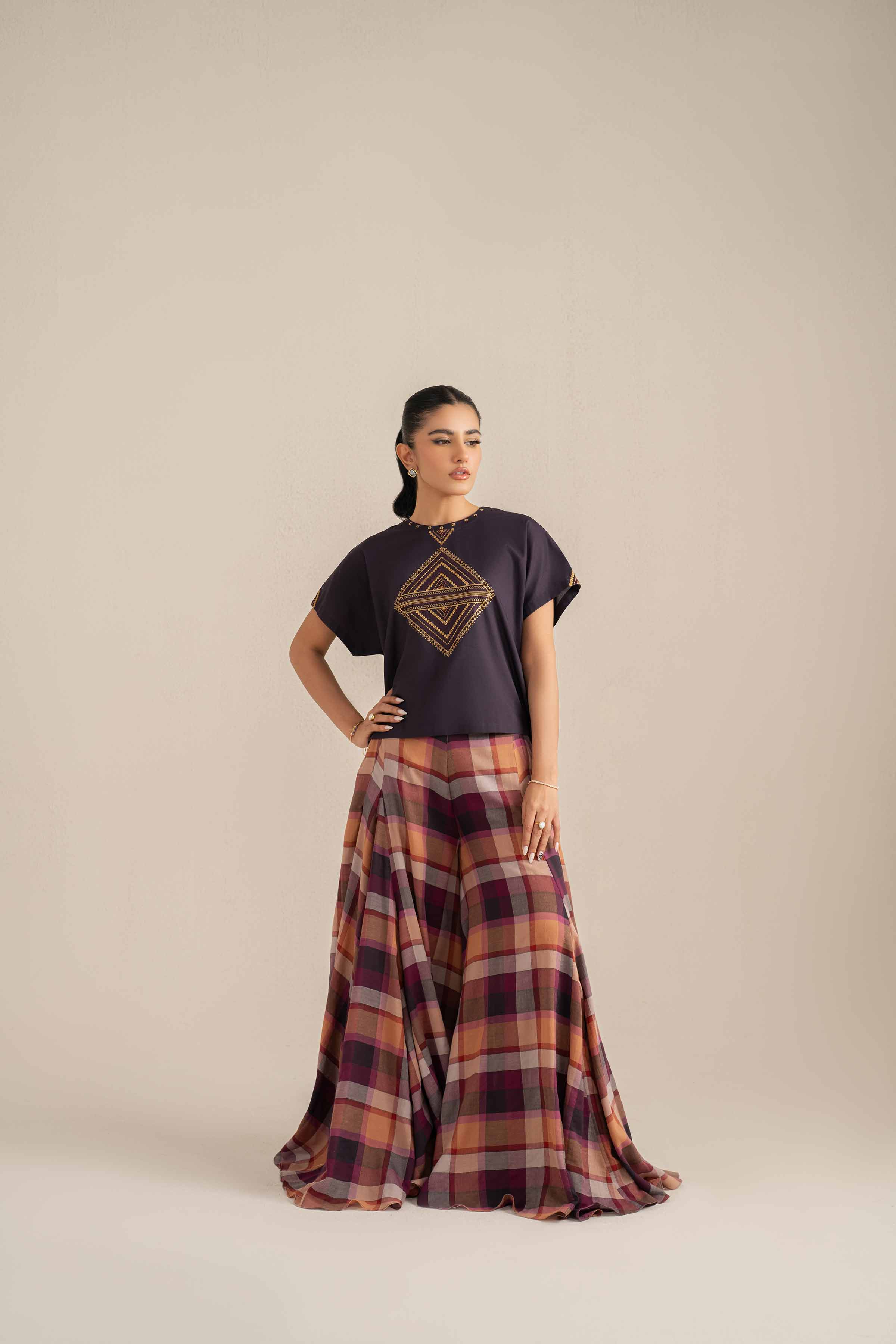 2 Piece - Embroidered Suit - KFS25-63