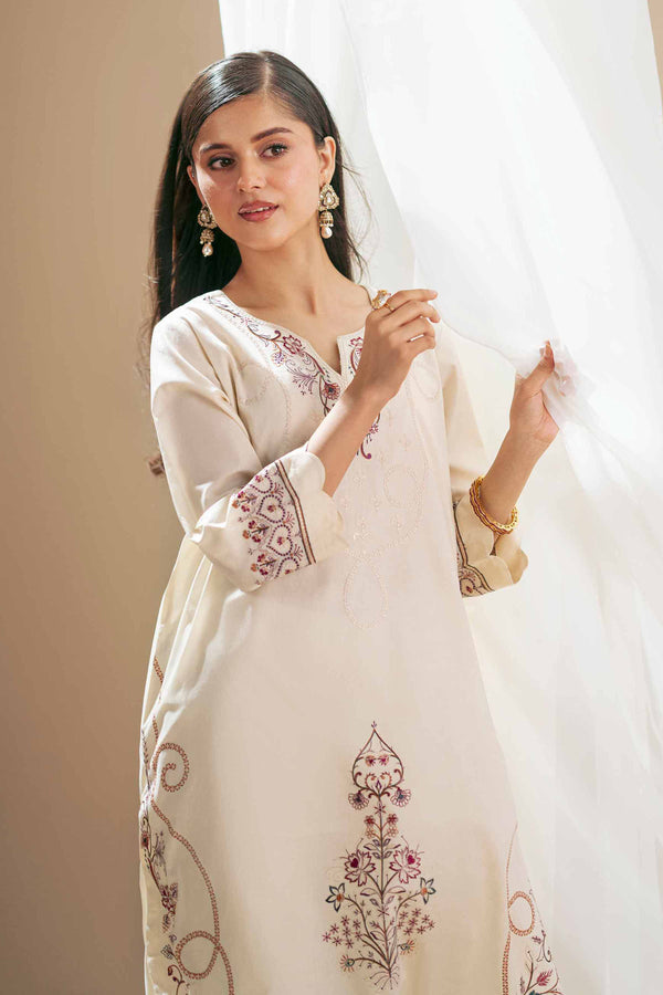 2 Piece - Embroidered Suit - KFS25-77 - for Women - Pret Collection | Nishat | Shop Online