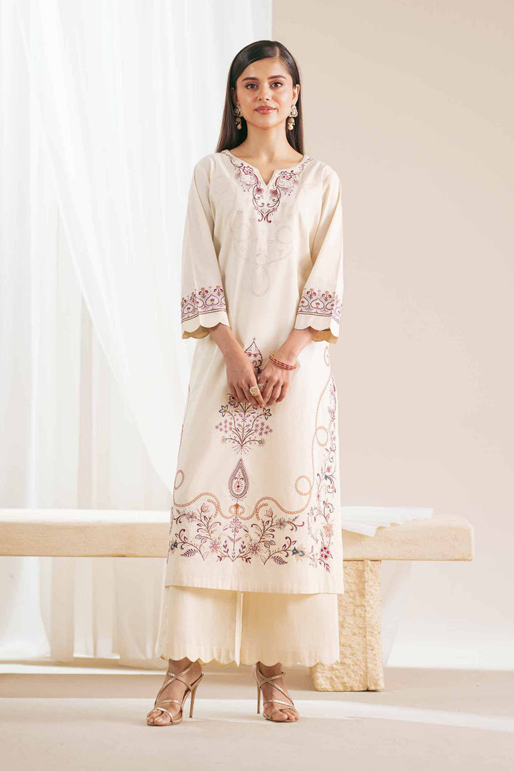 2 Piece - Embroidered Suit - KFS25-77 - for Women - Pret Collection | Nishat | Shop Online