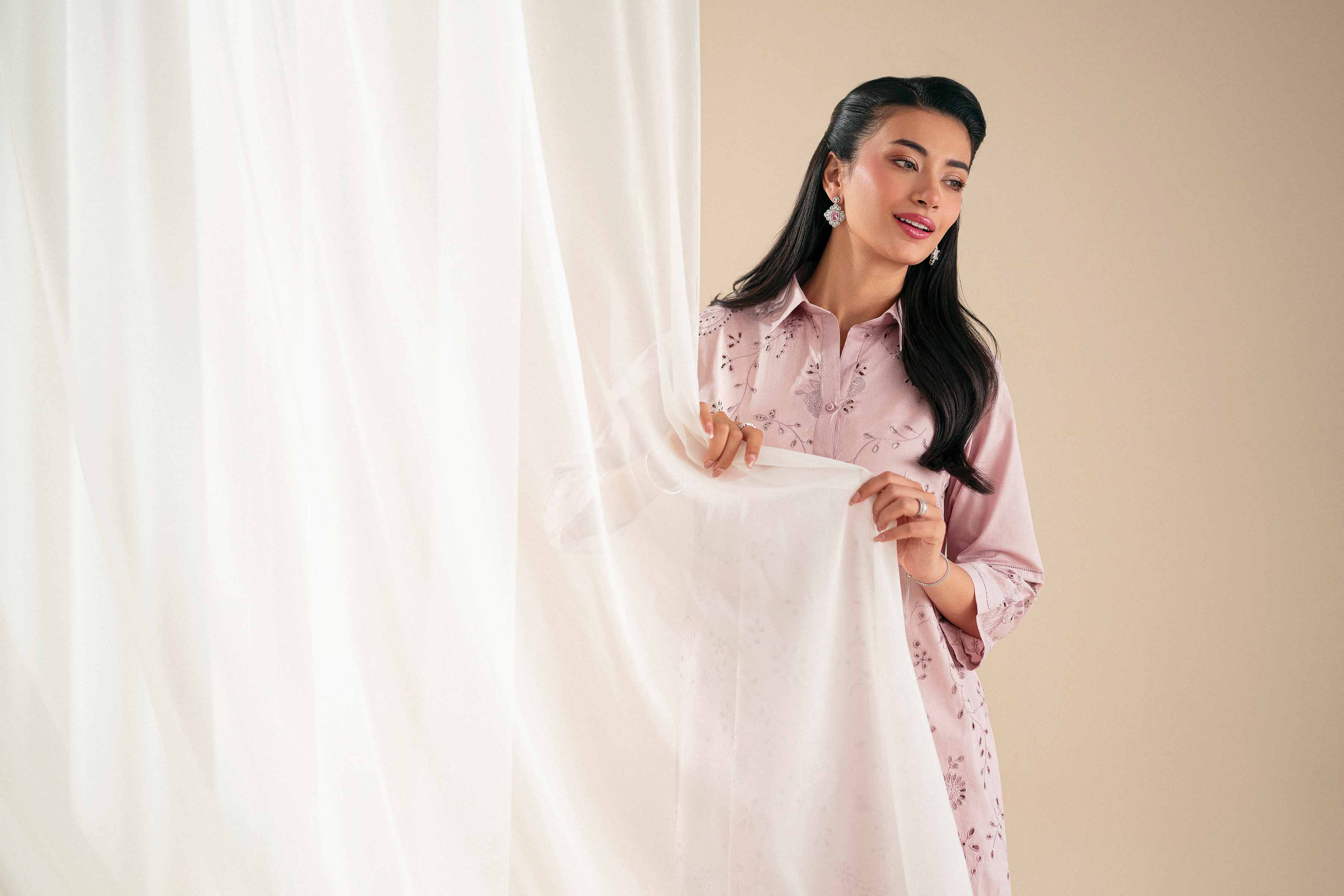 1 Piece - Embroidered Shirt - KFS25-80 - for Women - Pret Collection | Nishat | Shop Online