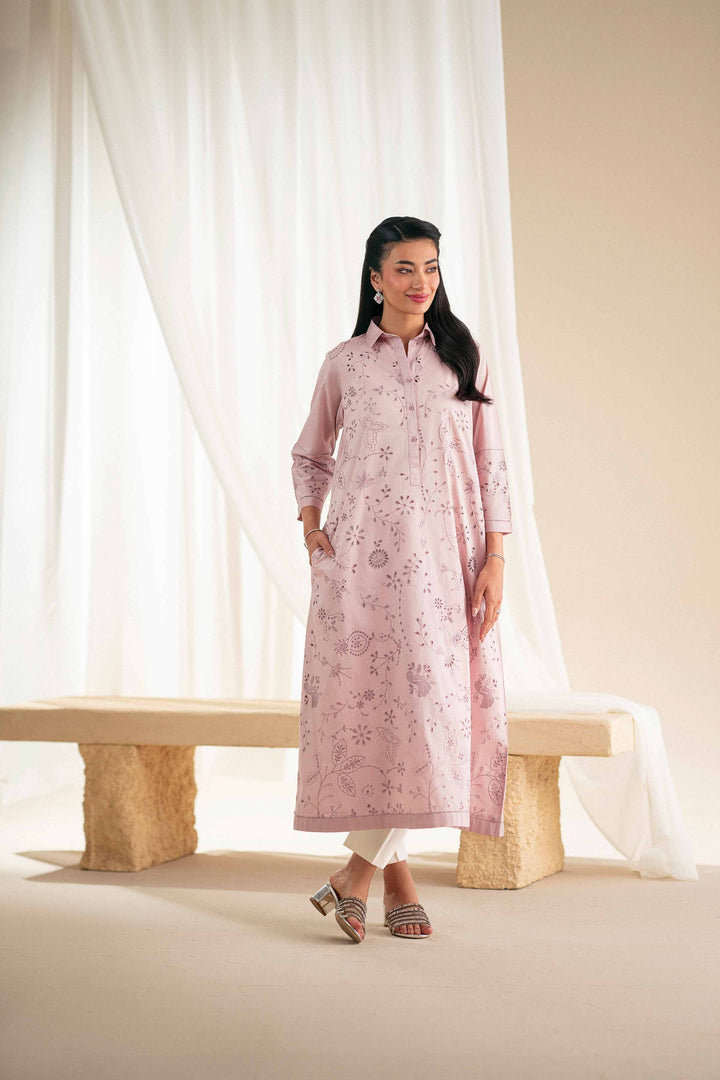 1 Piece - Embroidered Shirt - KFS25-80 - for Women - Pret Collection | Nishat | Shop Online