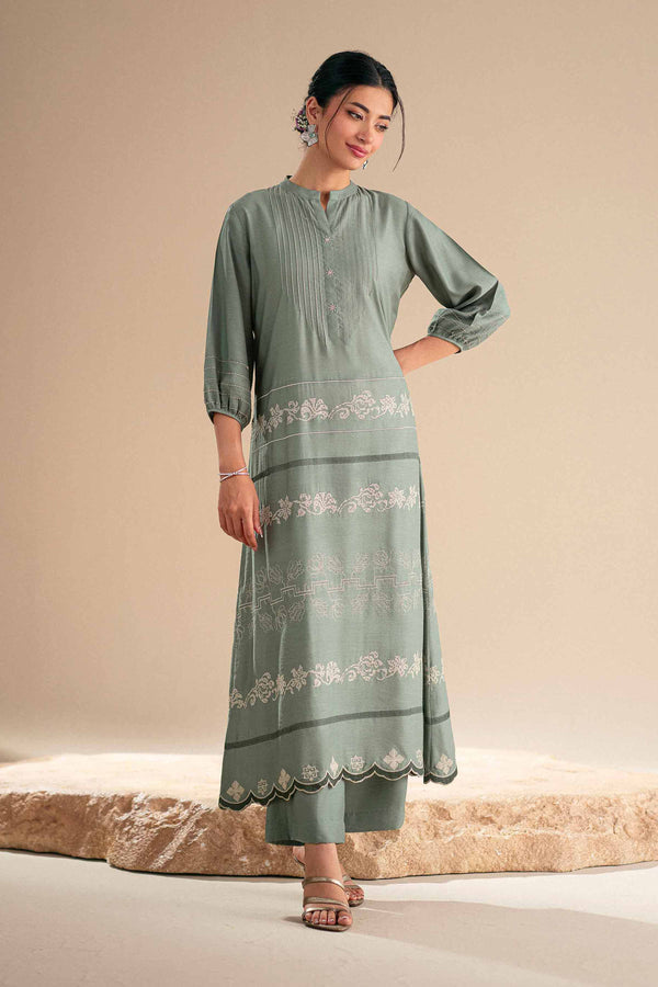 2 Piece - Embroidered Suit - KFS25-90 - for Women - Pret Collection | Nishat | Shop Online
