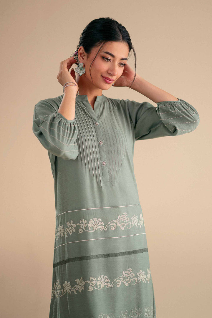 2 Piece - Embroidered Suit - KFS25-90 - for Women - Pret Collection | Nishat | Shop Online