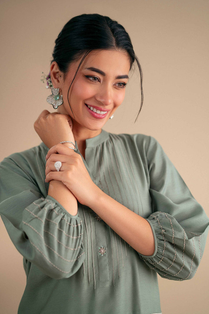 2 Piece - Embroidered Suit - KFS25-90 - for Women - Pret Collection | Nishat | Shop Online