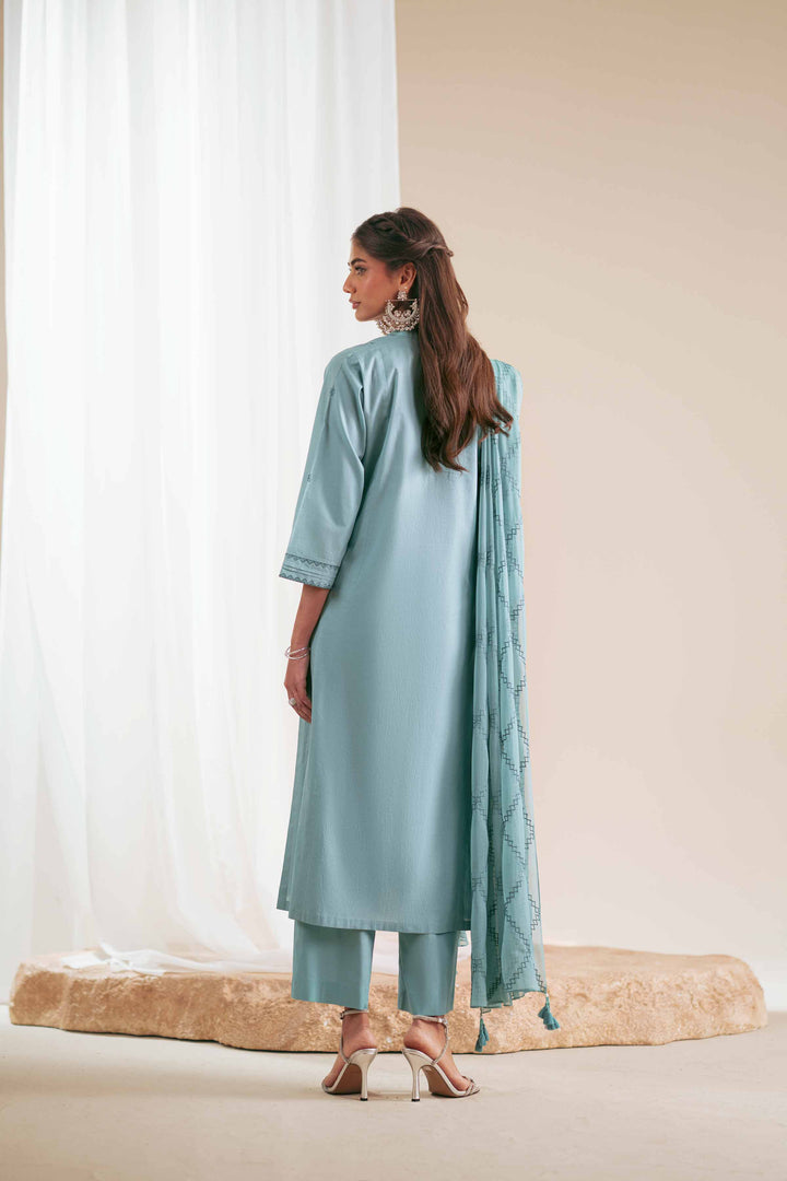 3 Piece - Embroidered Suit - KFS25-91 - for Women - Pret Collection | Nishat | Shop Online