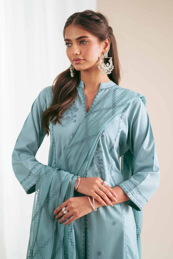 3 Piece - Embroidered Suit - KFS25-91 - for Women - Pret Collection | Nishat | Shop Online