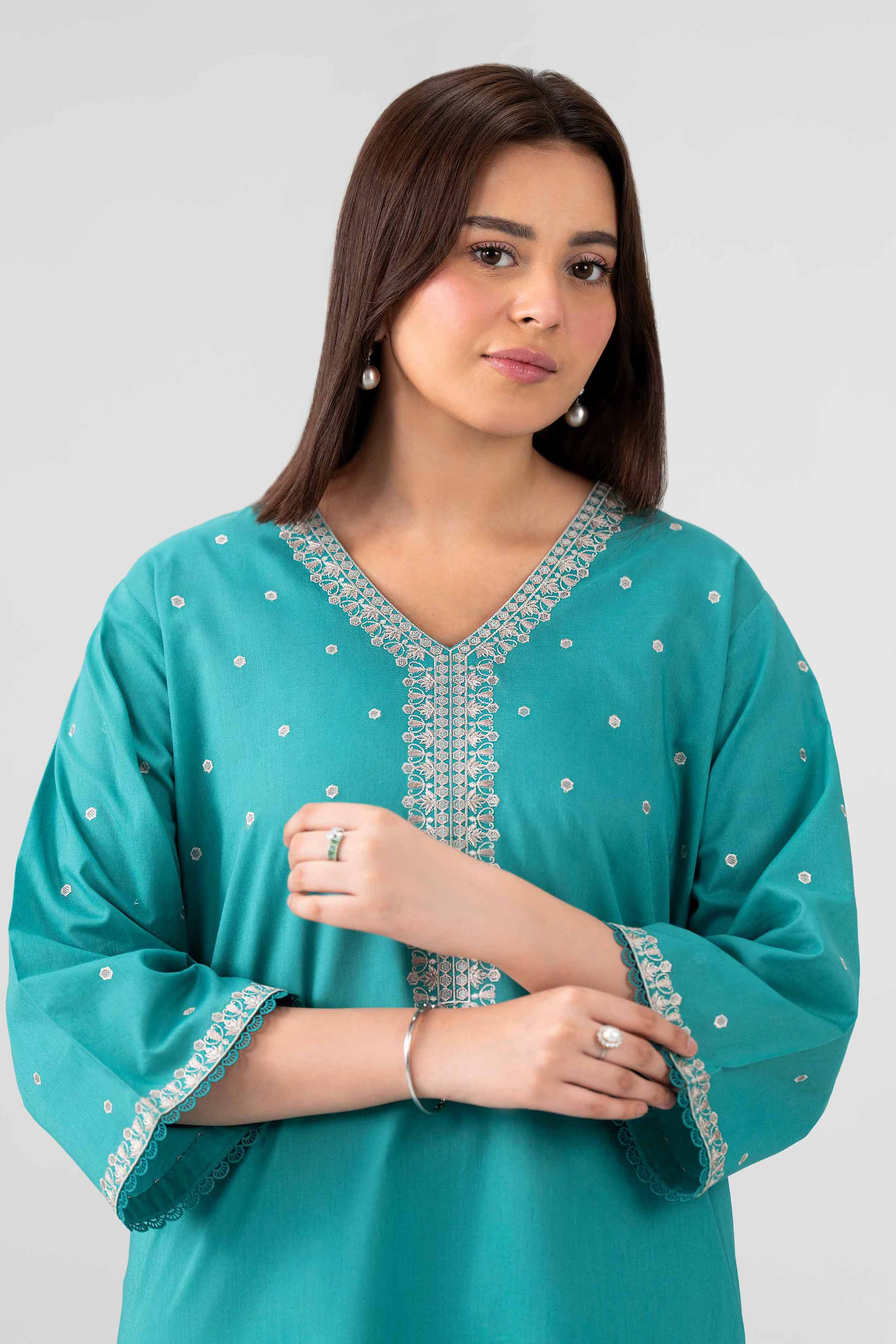 2 Piece - Embroidered Suit - KFS26-23