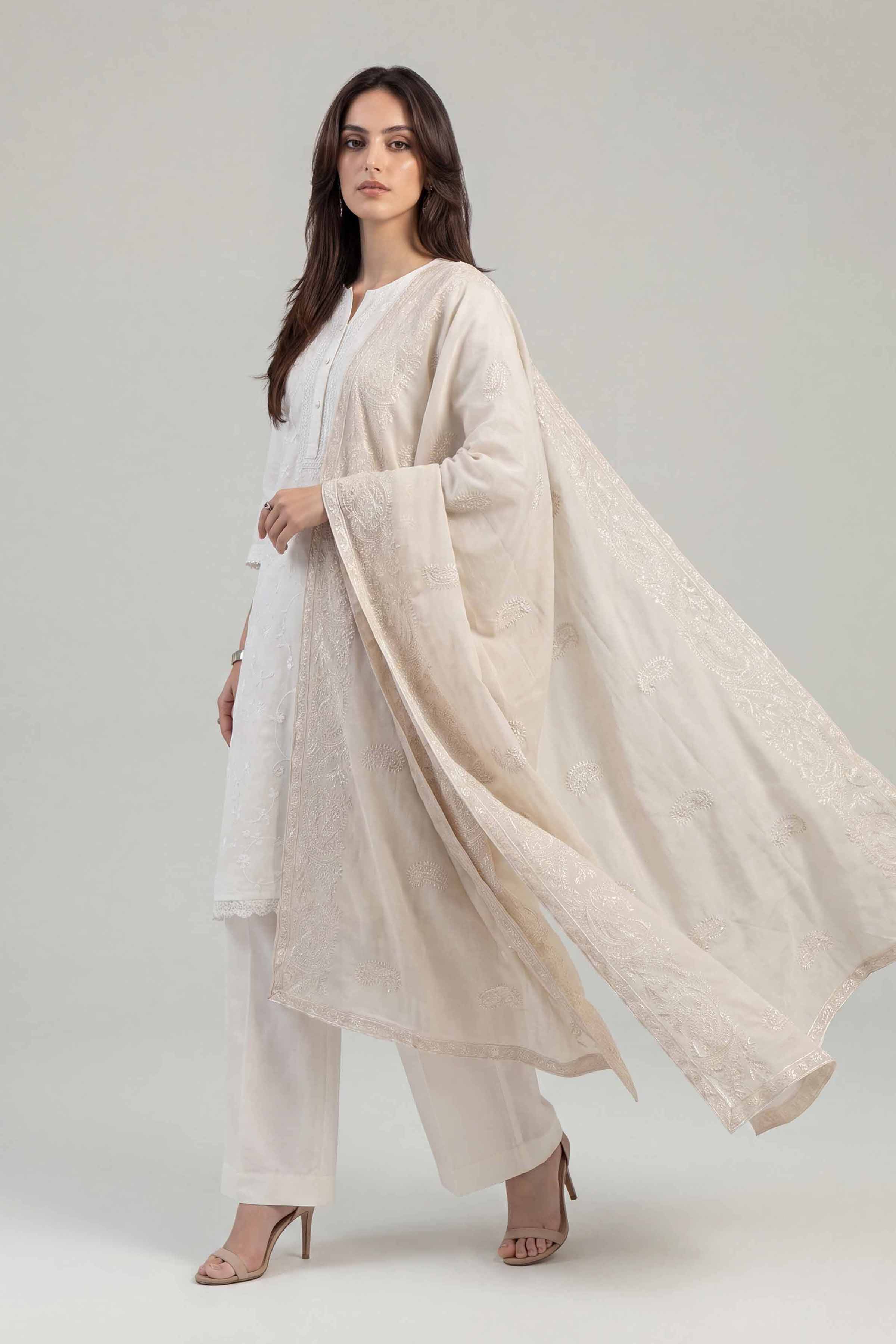 Embroidered Dupatta - KFS26-84