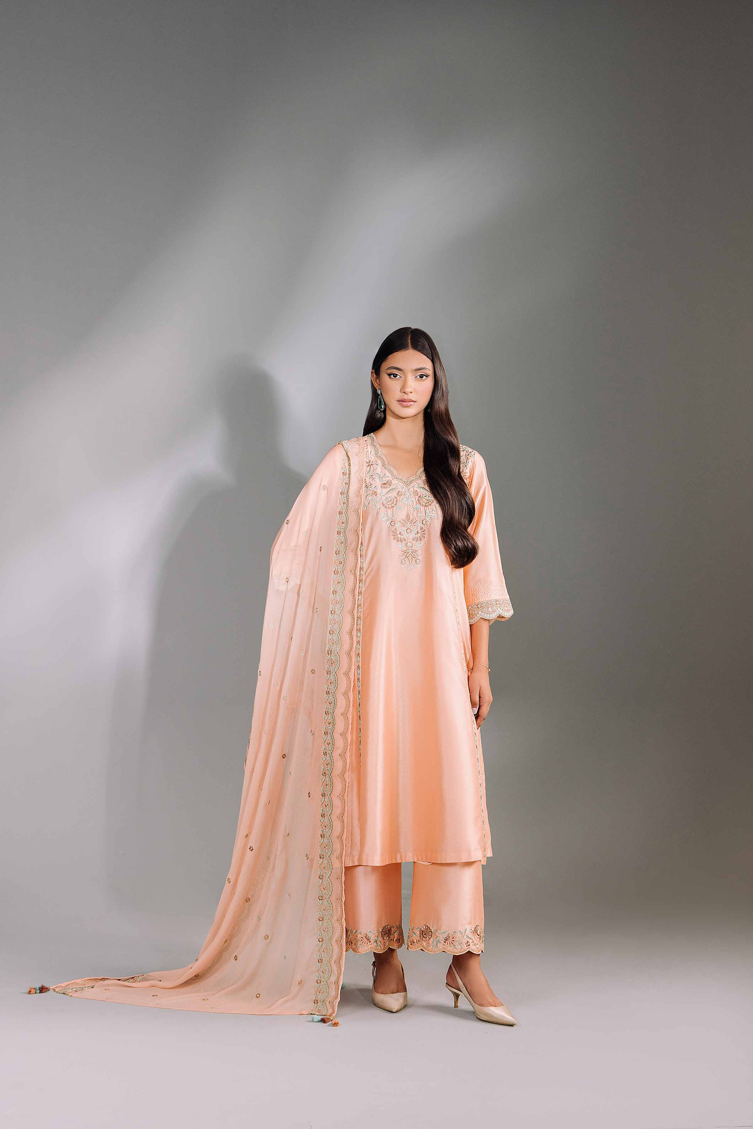 3 Piece - Embroidered Suit - KFW24-40