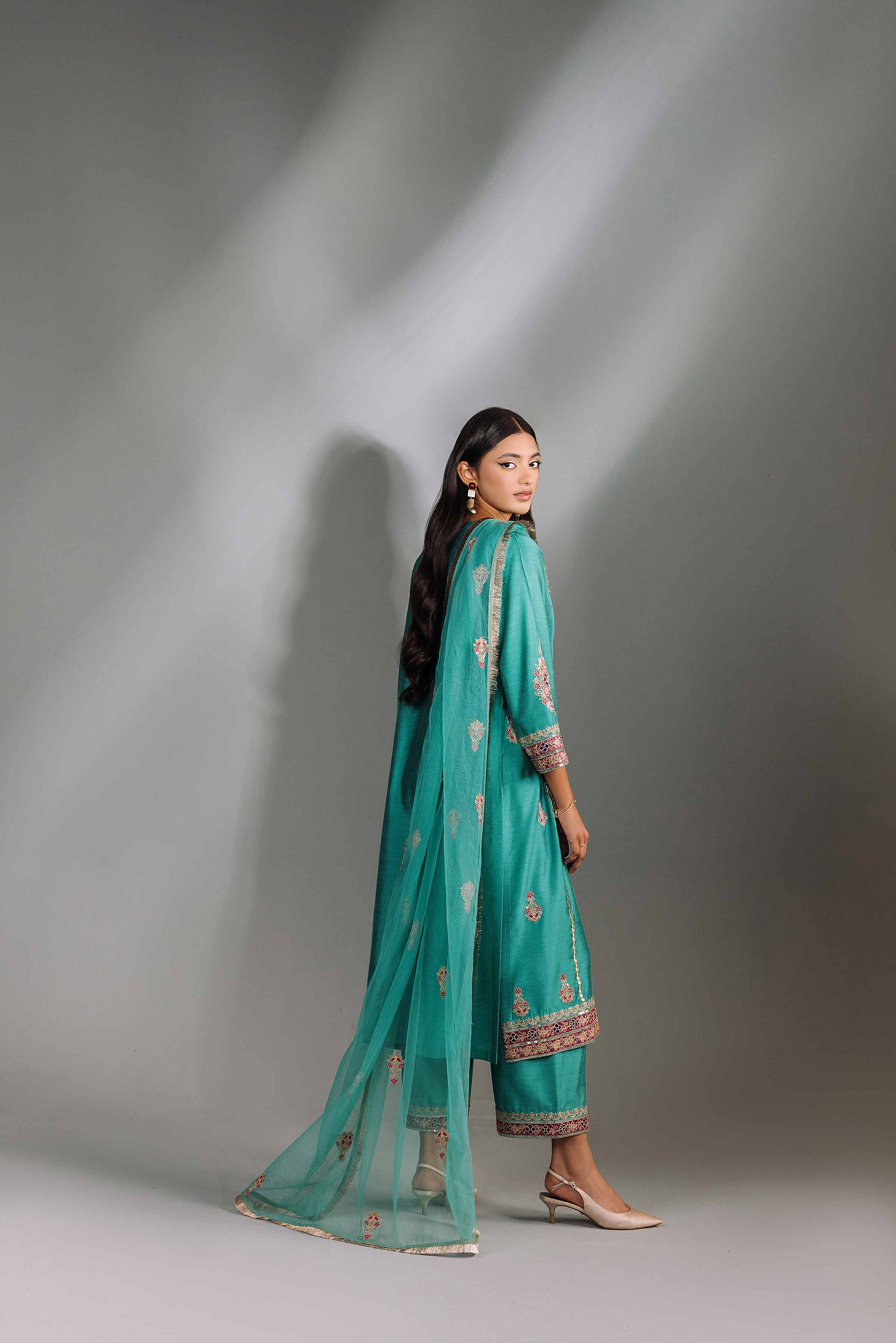 3 Piece - Embroidered Suit - KFW24-69